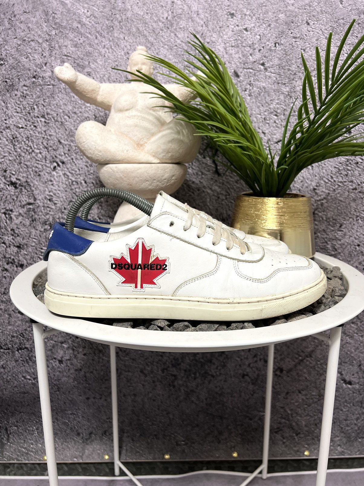 Dsquared2 Dsquared2 maple gym low top white sneakers Size US 9 / EU 42 - 1 Thumbnail