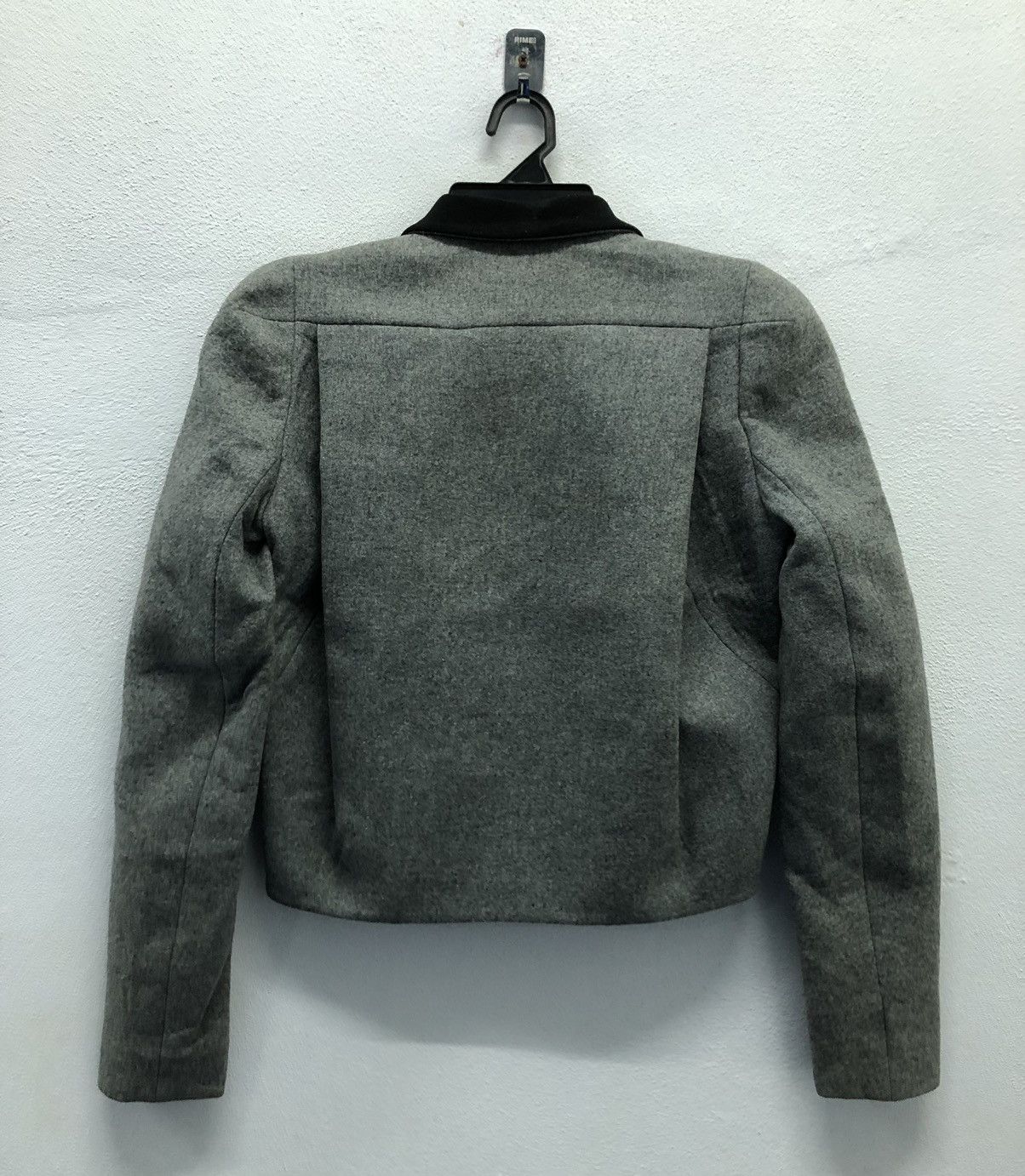 Balenciaga Vintage Balenciaga Paris Grey Wool Cropped Jacket - Size 38 Size M / US 6-8 / IT 42-44 - 2 Thumbnail