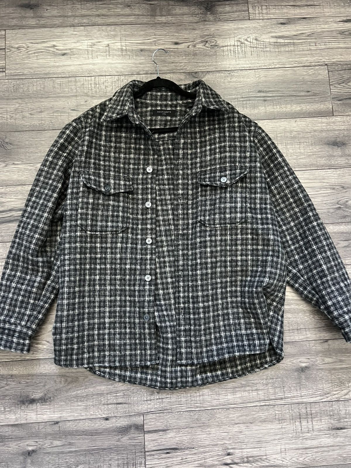 Allsaints All saints Plaid button up shacket Size US L / EU 52-54 / 3 - 1 Thumbnail