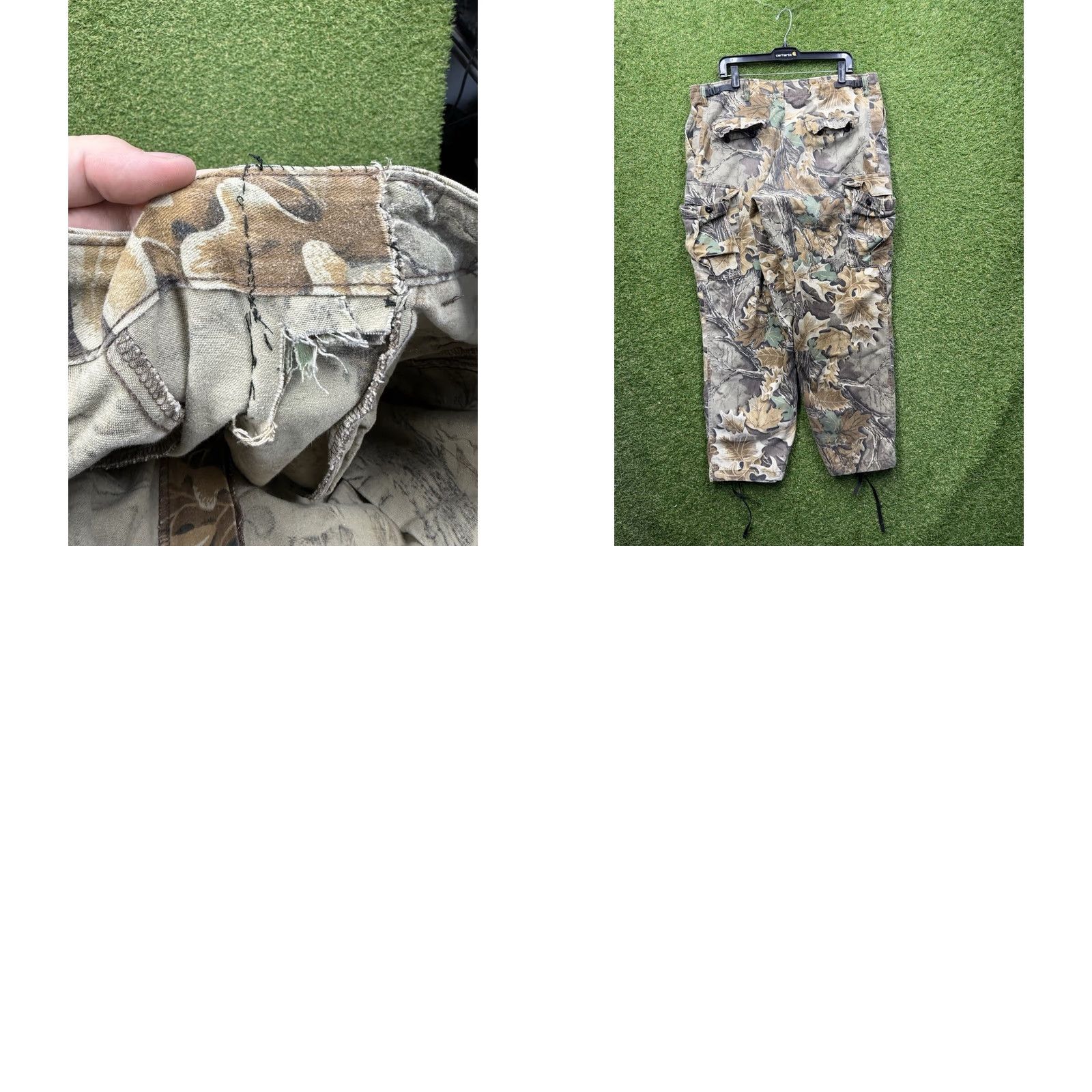 Vintage Mossy Oak Break Up Cargo Pants Mens 36x30 Brown Camouflage Cargo Straight 5-Pocket Canvas Cotton Polyester Pants Mens Size US 36 / EU 52 - 8 Thumbnail