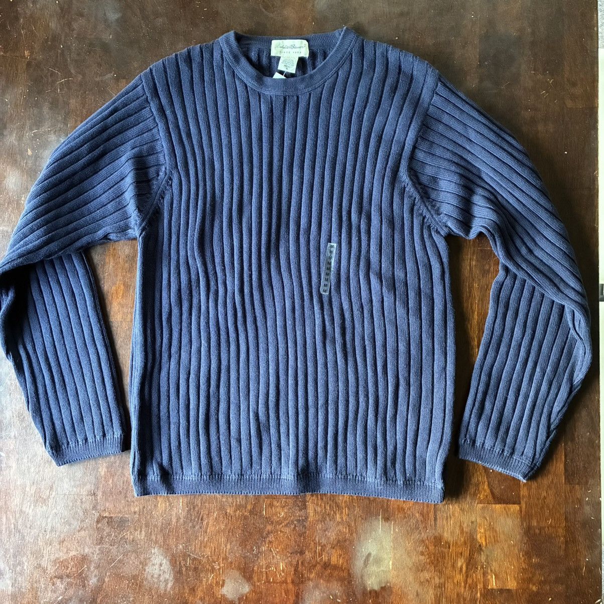 Eddie Bauer Eddie Bauer- Navy Blue Woven Sweater Size US M / EU 48-50 / 2 - 1 Thumbnail