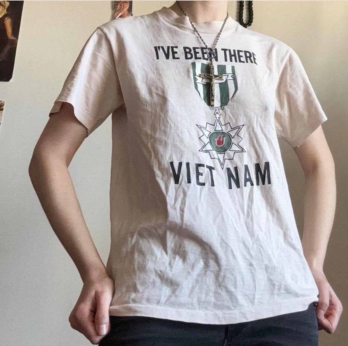 Hanes × Vintage VIETNAM IVE BEEN THERE 70s/80s vintage tee Size US S / EU 44-46 / 1 - 1 Thumbnail