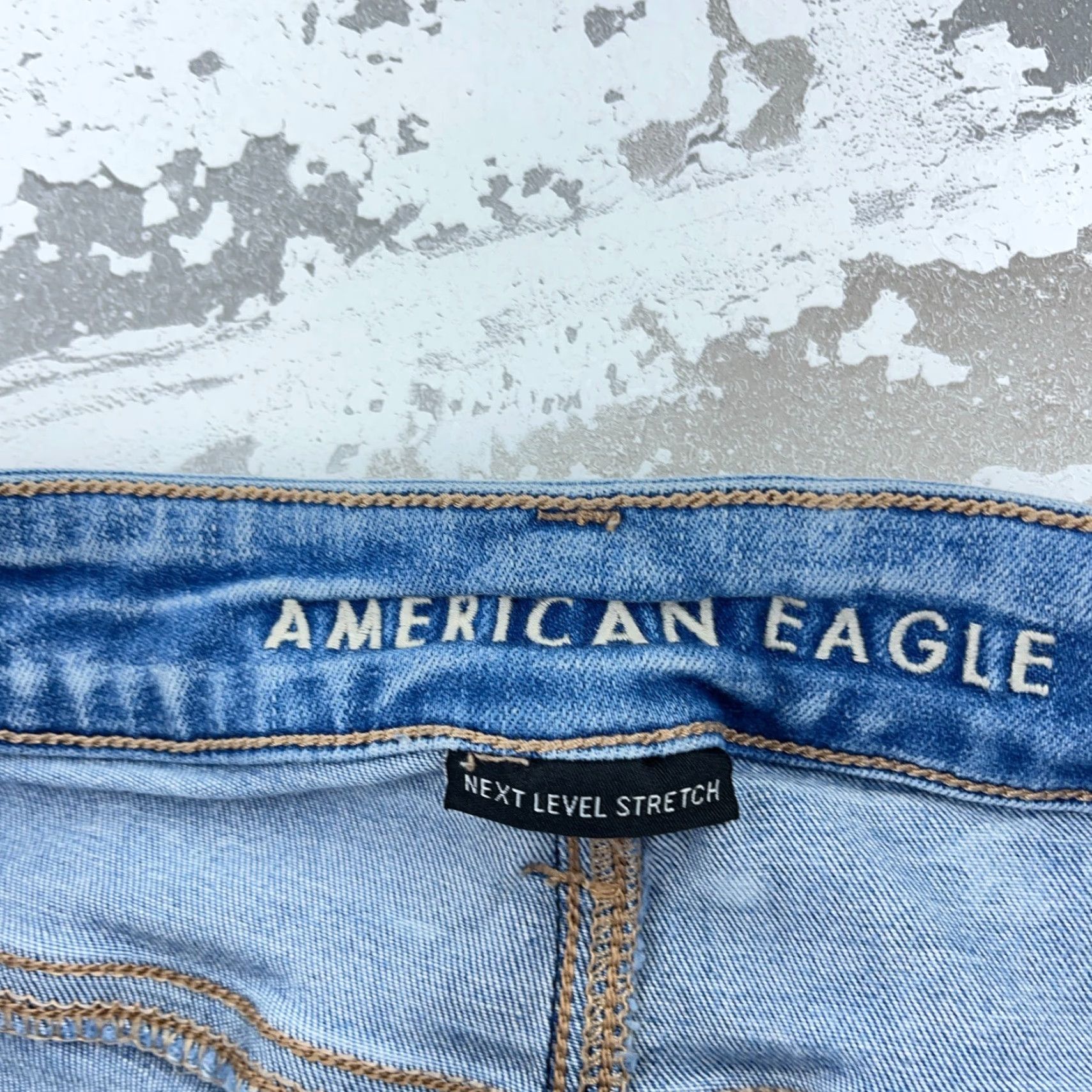 American Eagle Outfitters American Eagle Jegging Jeans Women 4 Medium Blue Distressed 5-Pocket Stretch Pants Size 27" / US 4 / IT 40 - 6 Thumbnail