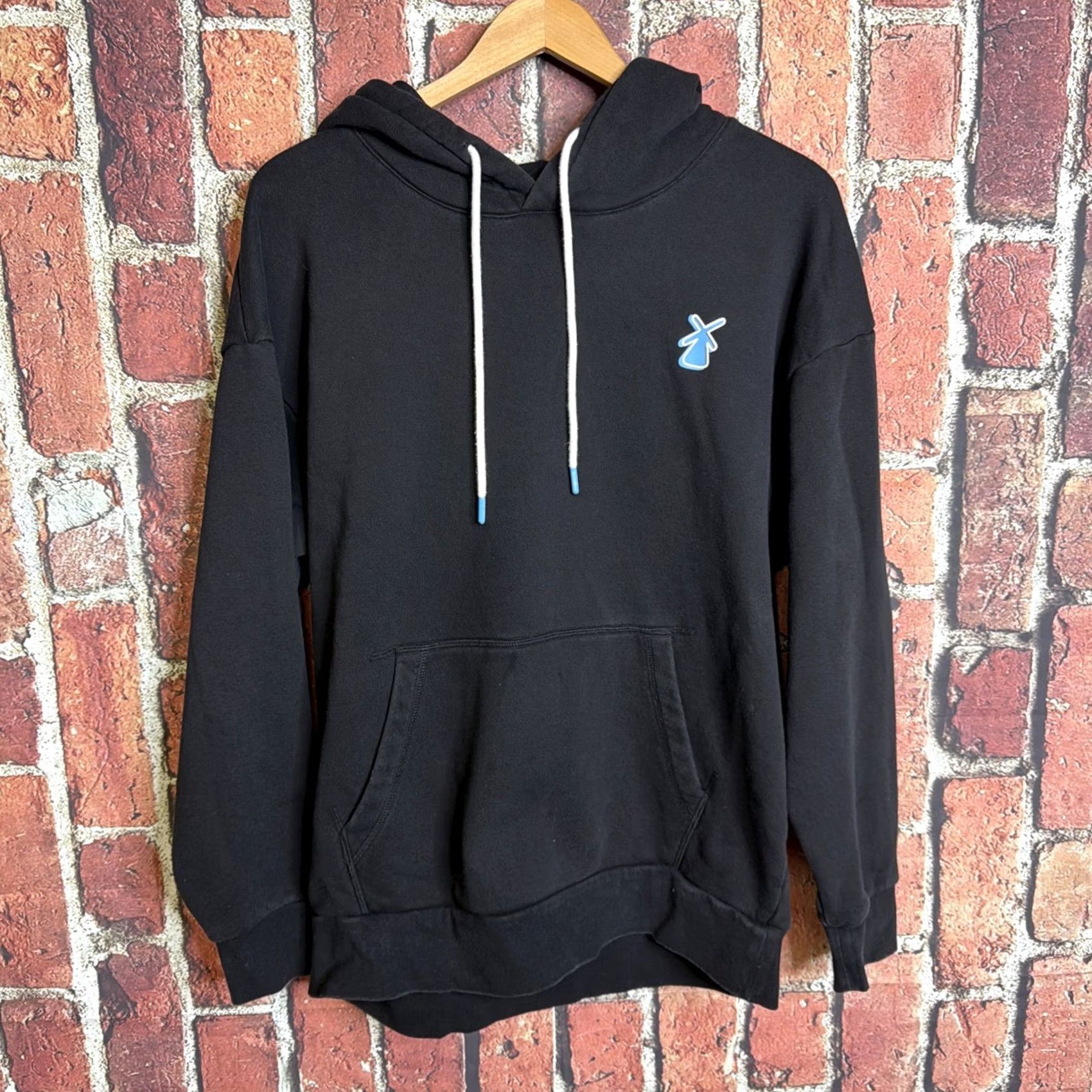 Logo 7 Dutch Bros Hoodie Mens Medium Black Pullover Sweatshirt Logo Drawstring Crew Neck Hooded Size US M / EU 48-50 / 2 - 3 Thumbnail