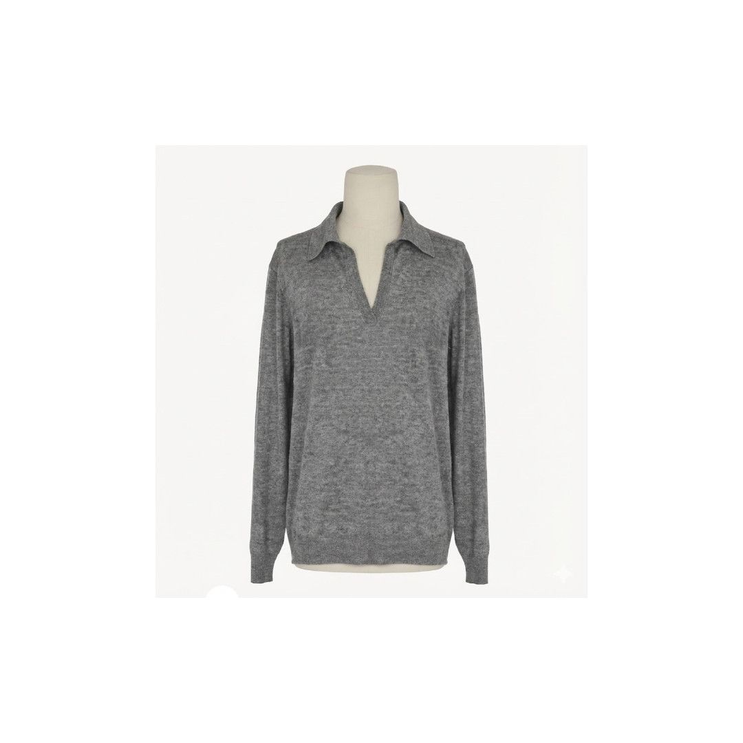 Saint Laurent Paris oc11z0126 821903 Polo Loose Manches Longues Sweaters Size US XS / EU 42 / 0 - 1 Preview