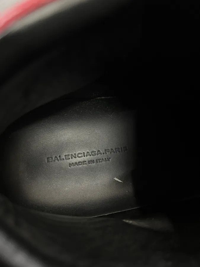 Balenciaga Balenciaga Arena Red Leather High-Top Sneakers Size US 7.5 / EU 40-41 - 8 Thumbnail