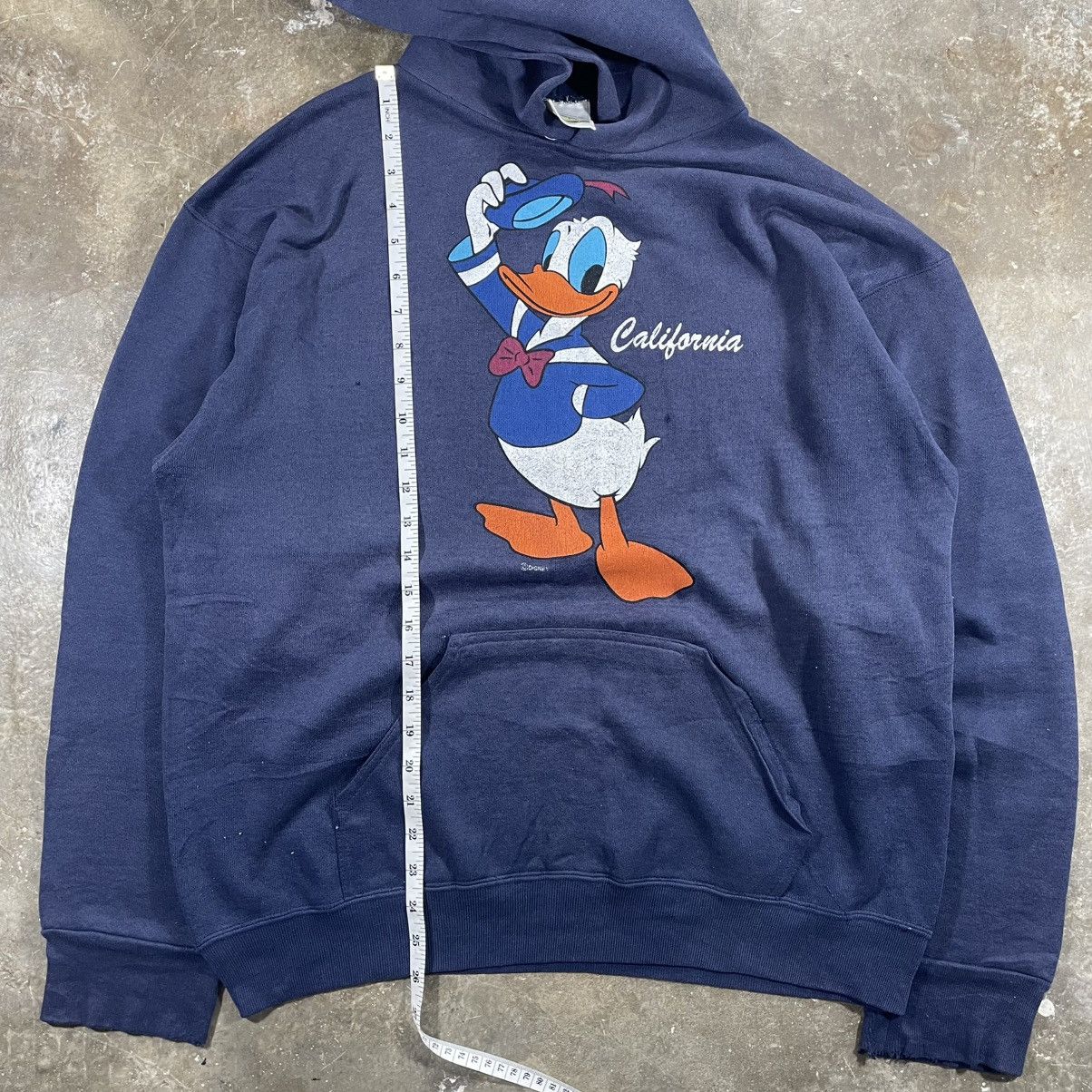 Vintage Vintage Hoodie 90s Tultex Donald Duck “ Distressed “ Size US L / EU 52-54 / 3 - 15 Thumbnail
