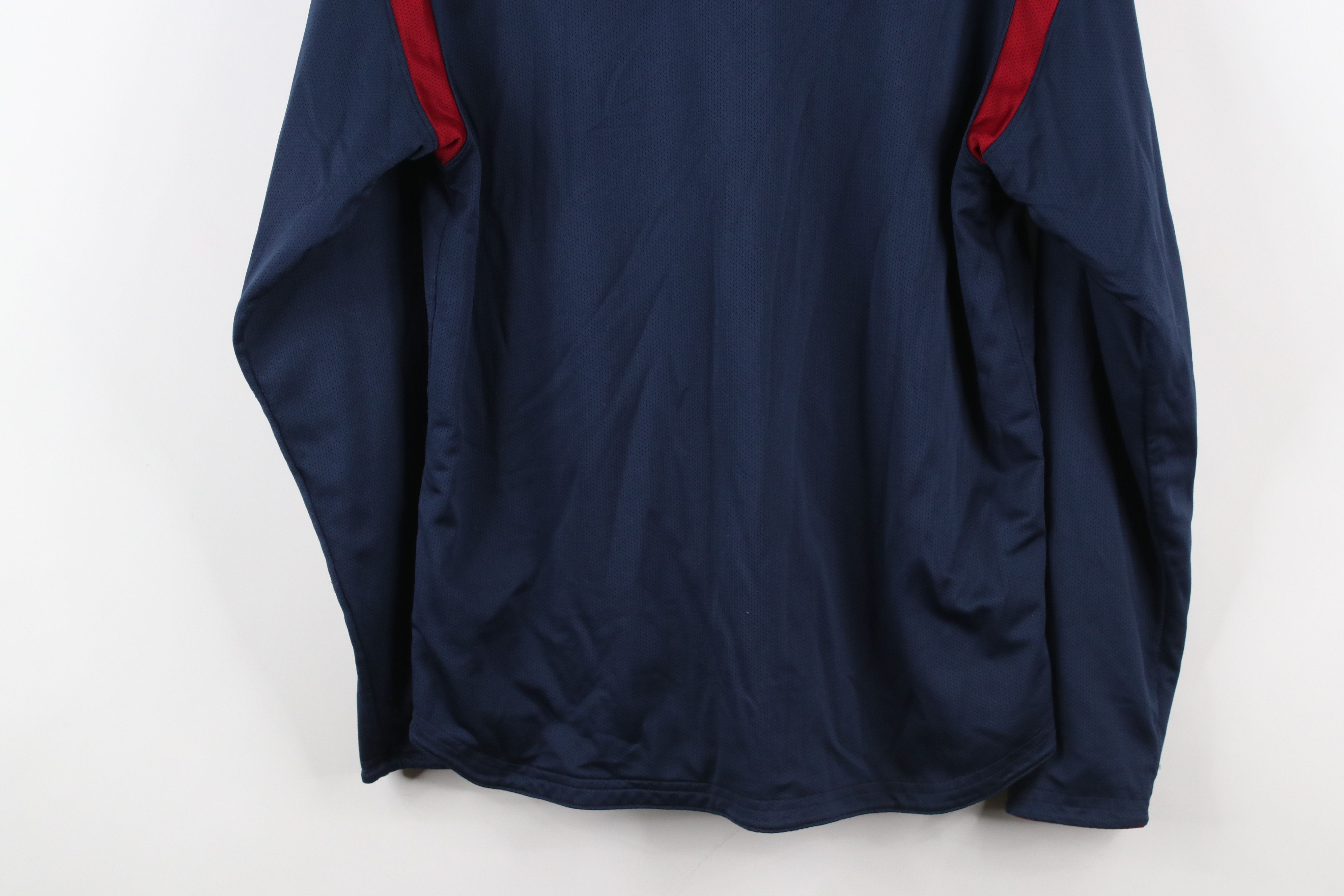 Nike × Vintage Vintage Nike Mini Swoosh Reversible Knit Hoodie Red Blue Size US S / EU 44-46 / 1 - 16 Thumbnail