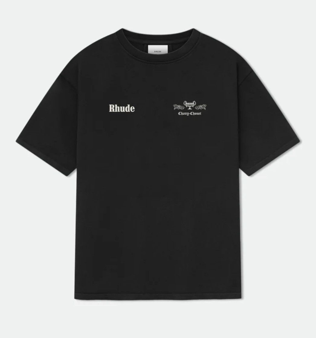 Rhude RHUDE X DOMAINE CHAVY-CHOUET TEE Graphic Logo Black XS Size US XS / EU 42 / 0 - 1 Thumbnail