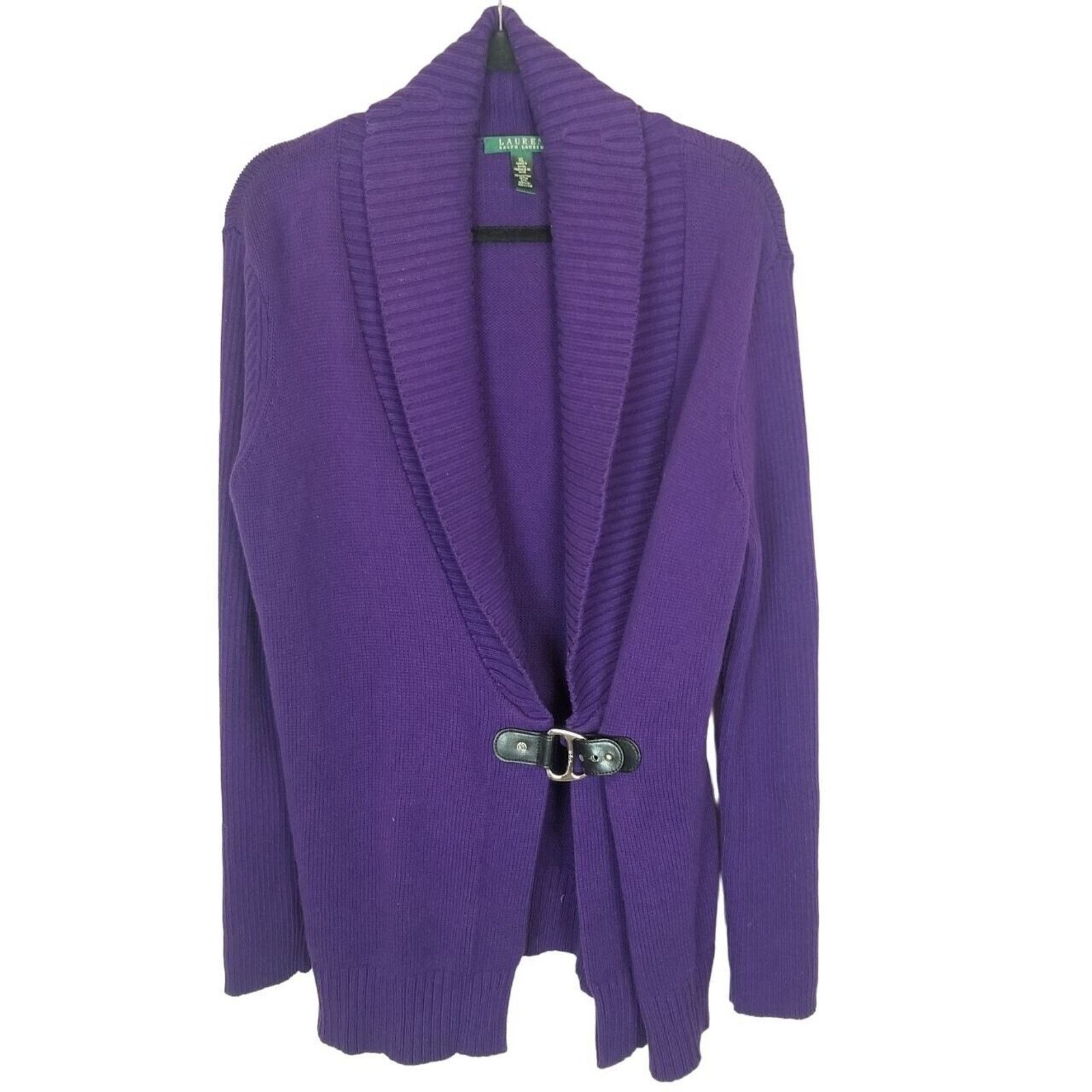 Lauren Ralph Lauren Lauren Ralph Lauren Womens Cardigan Sweater Sz XL Heavy Knit Size XL / US 12-14 / IT 48-50 - 1 Thumbnail