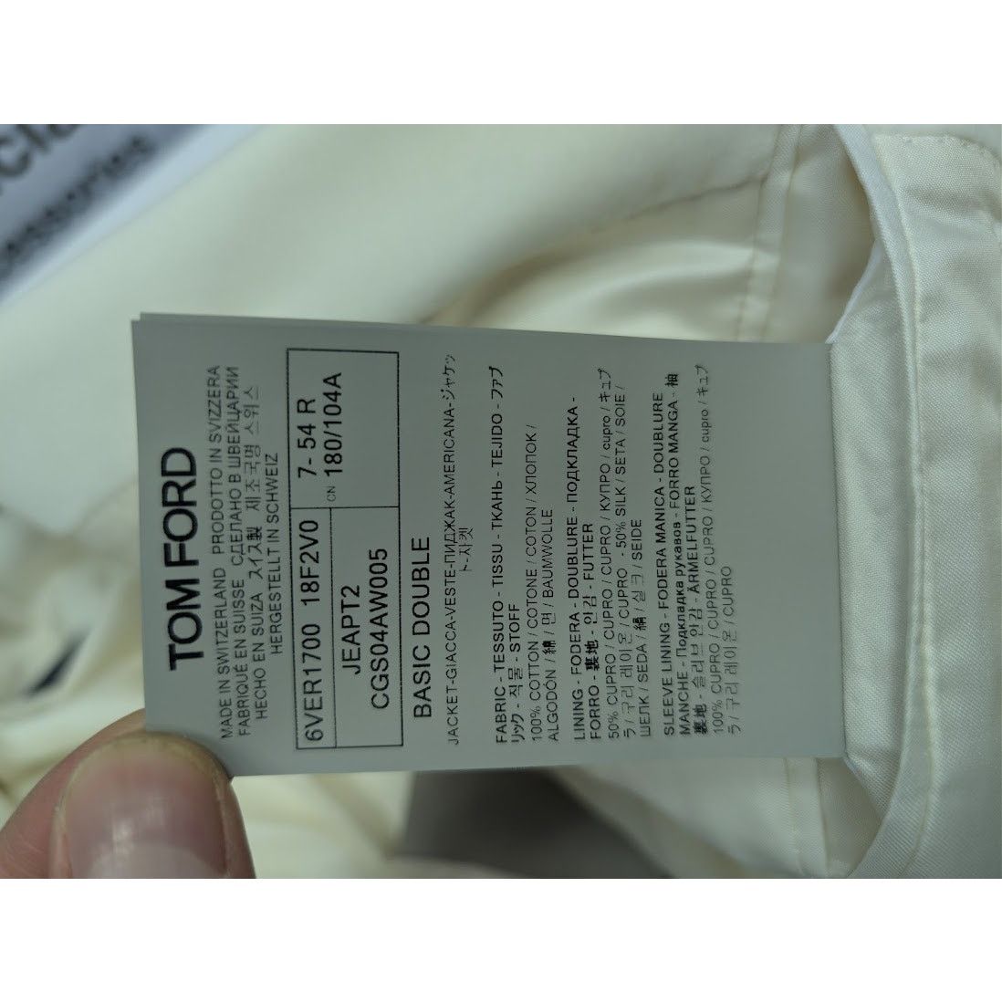 Tom Ford o1rshd1 Blazer Jacket in White Size US L / EU 52-54 / 3 - 17 Thumbnail