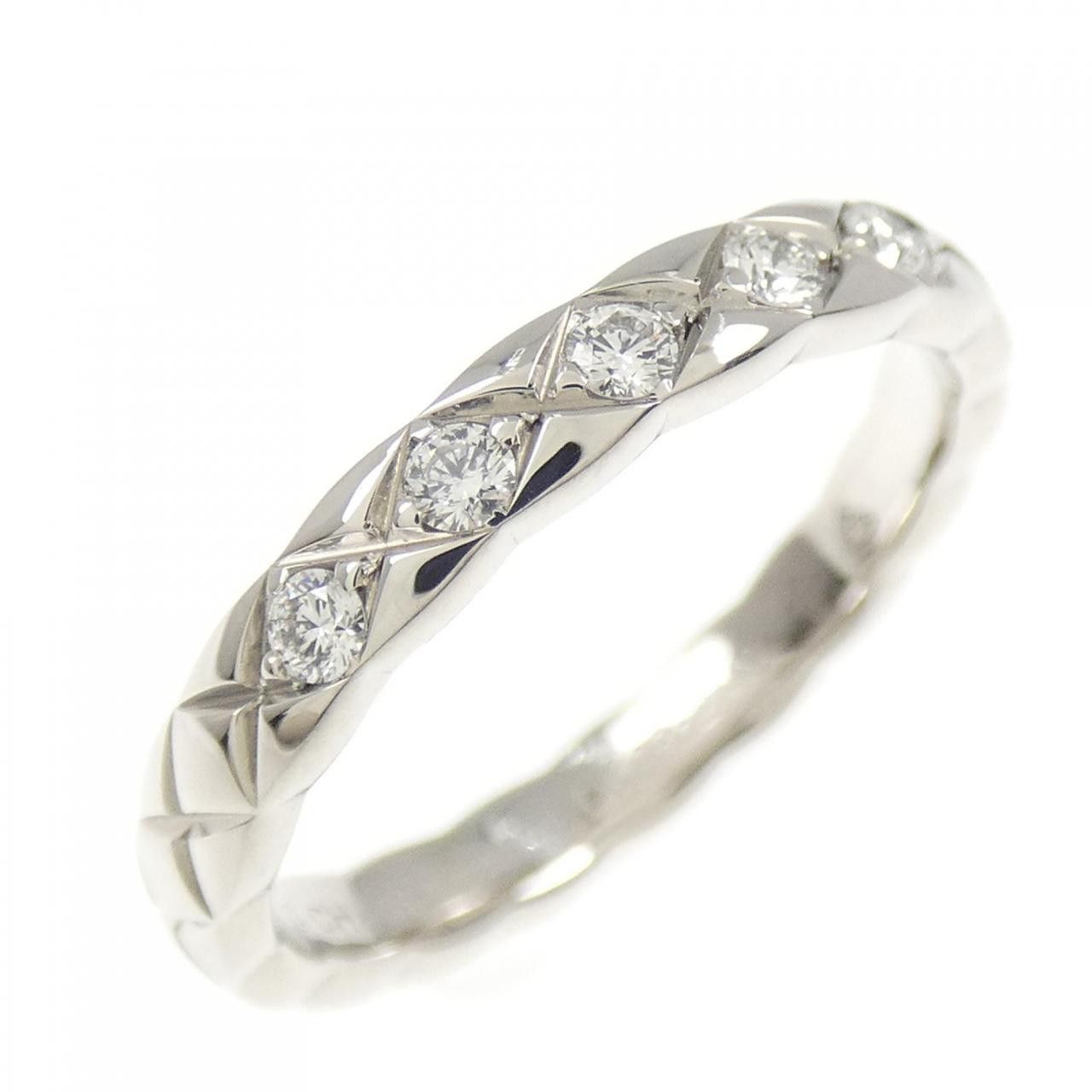 Chanel Chanel Chanel Coco Crush Pt950 Diamond Ring Size 49 Precious Metal Ring J11355 DUTY FREE for USA Size ONE SIZE - 1 Thumbnail