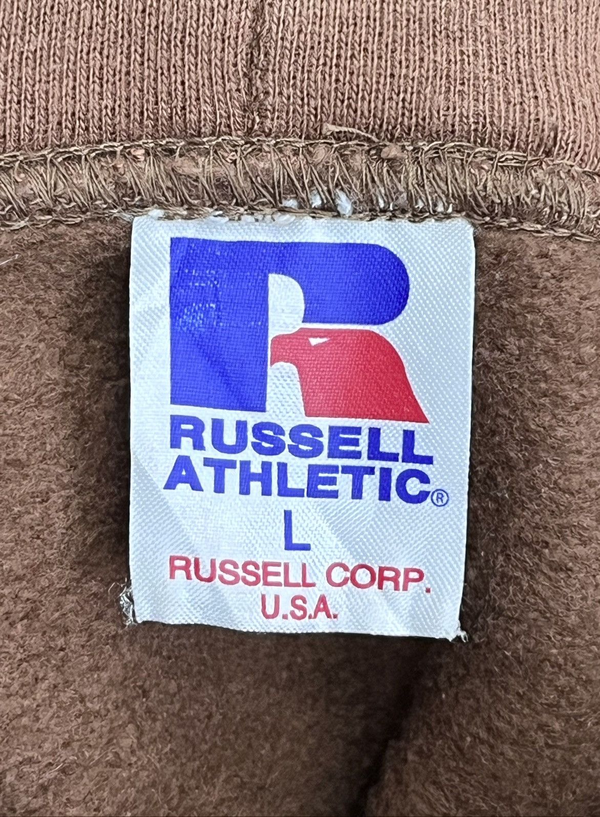 Russell Athletic 🐉RUSSELL Sun Faded Brown YINGYANG DRAGON Embroidered Hoodie Size US L / EU 52-54 / 3 - 13 Thumbnail