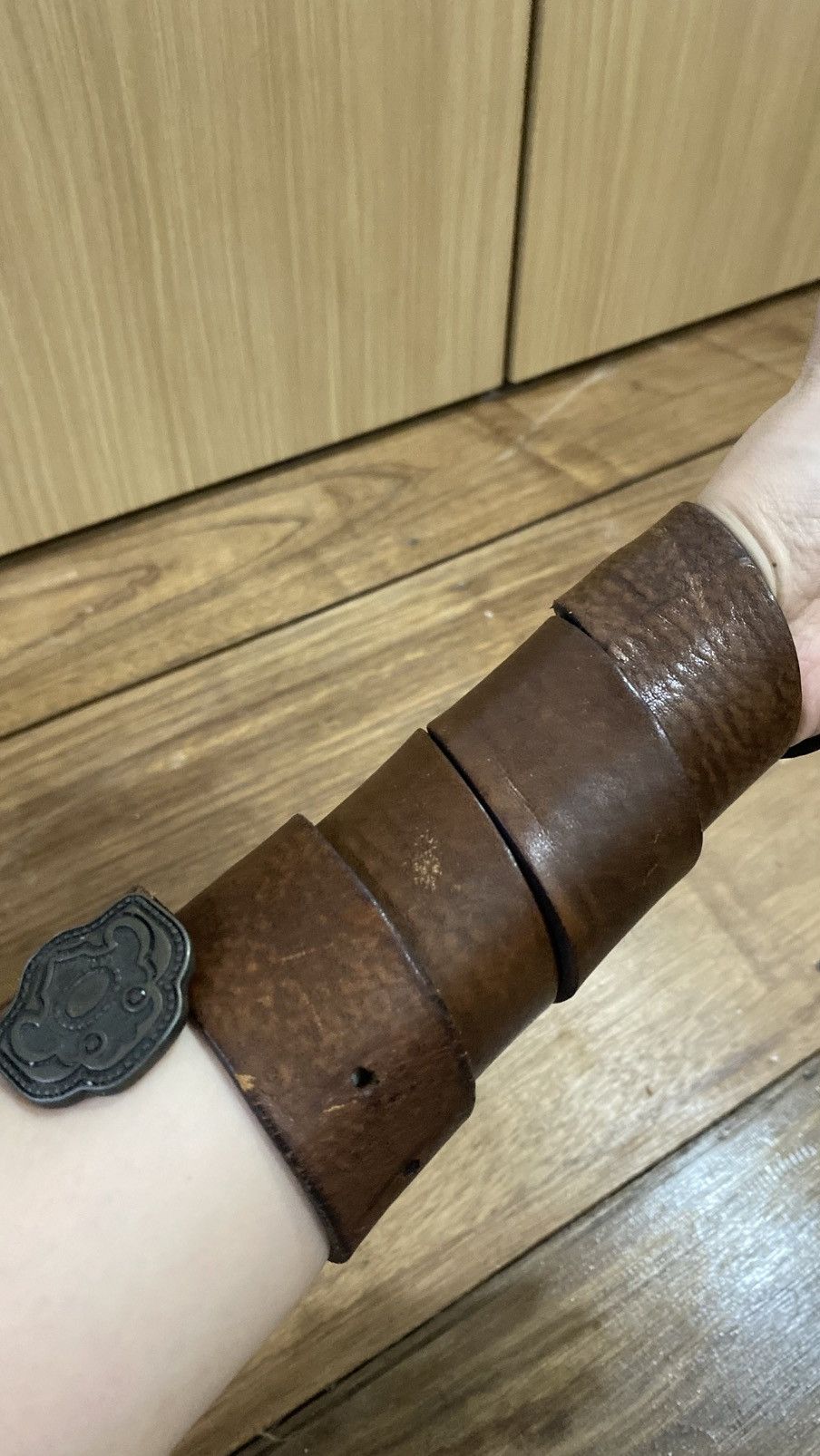 Vintage Y2K belt vintage leather Size ONE SIZE - 2 Thumbnail