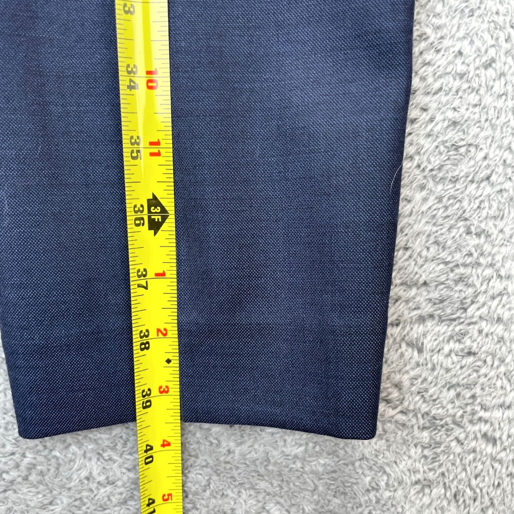 J.Crew J Crew Pants Mens Blue Bowery Slim Wool Straight Leg Dress Business 31x30 Lined Size US 31 - 7 Thumbnail