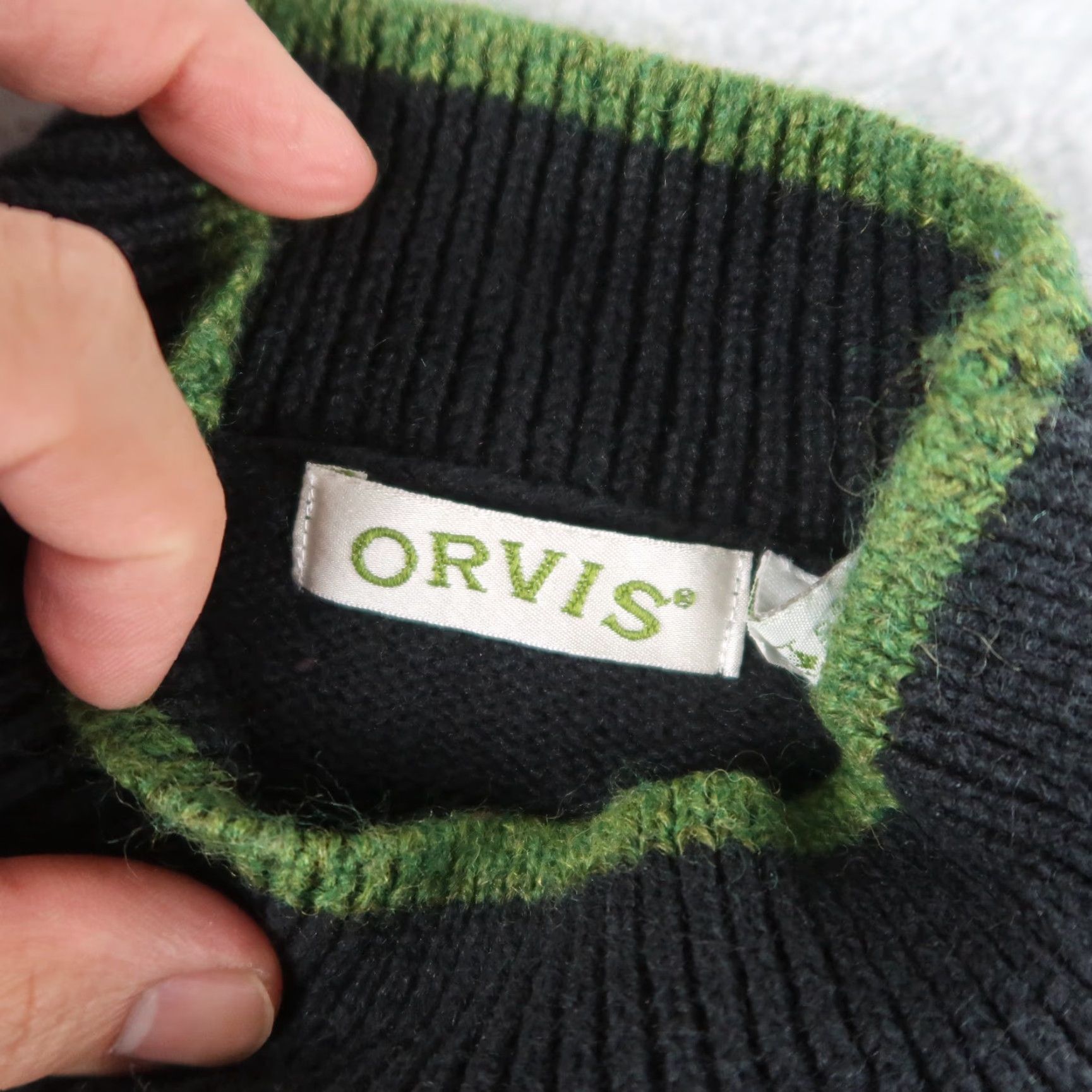Orvis VINTAGE Orvis Holly Berry Basket Pullover Knit Sweater Women S Black Size S / US 4 / IT 40 - 6 Thumbnail