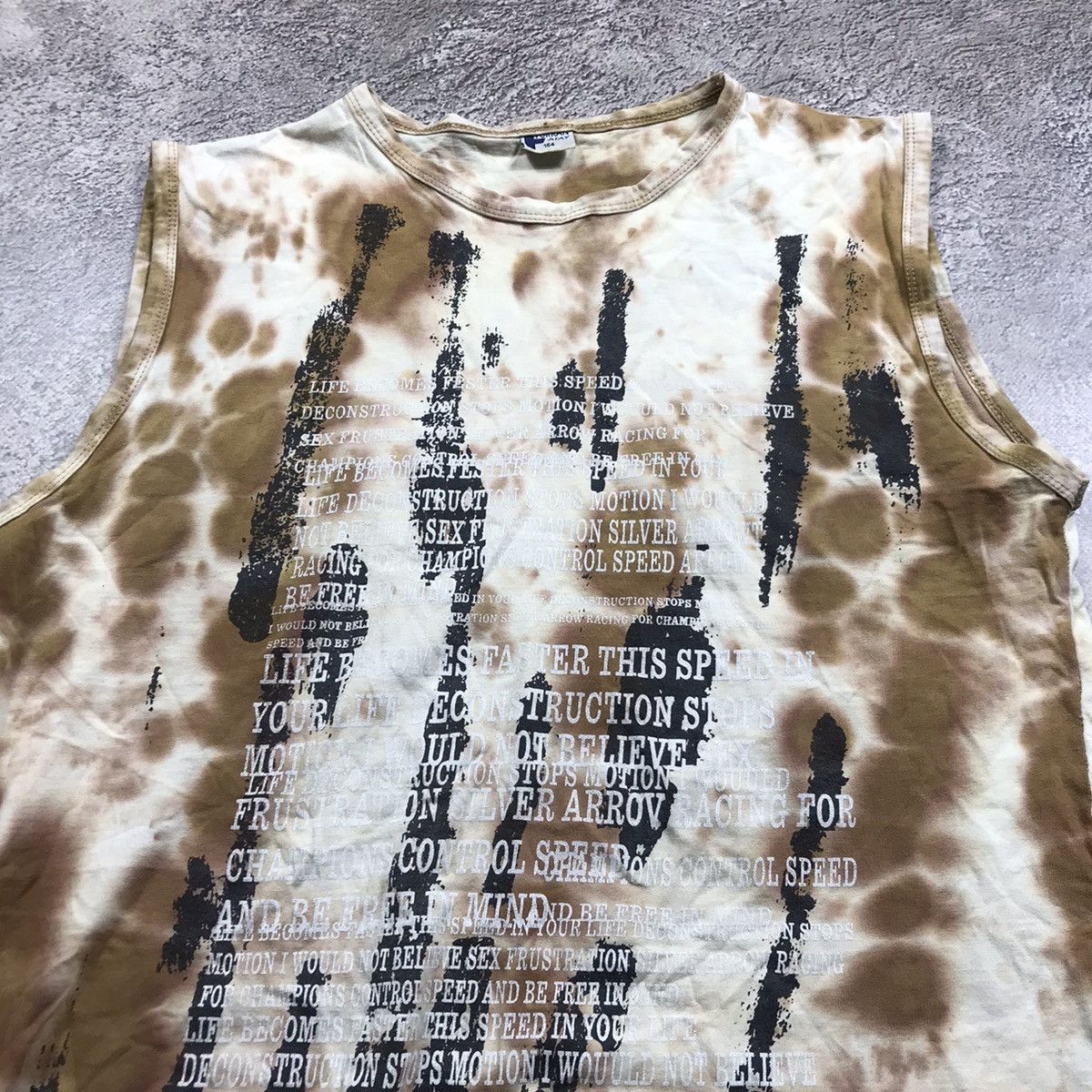Vintage Vintage Y2K Tie Dye Abstract Graphic Tank Top Grunge Baggy M Size M / US 6-8 / IT 42-44 - 3 Thumbnail
