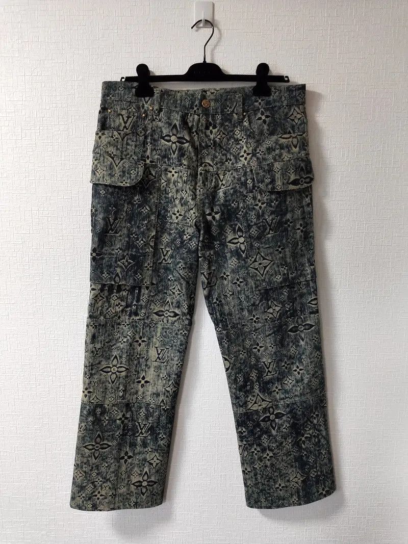 Louis Vuitton Monogram Tailored Denim Pants Size US 35 - 1 Thumbnail