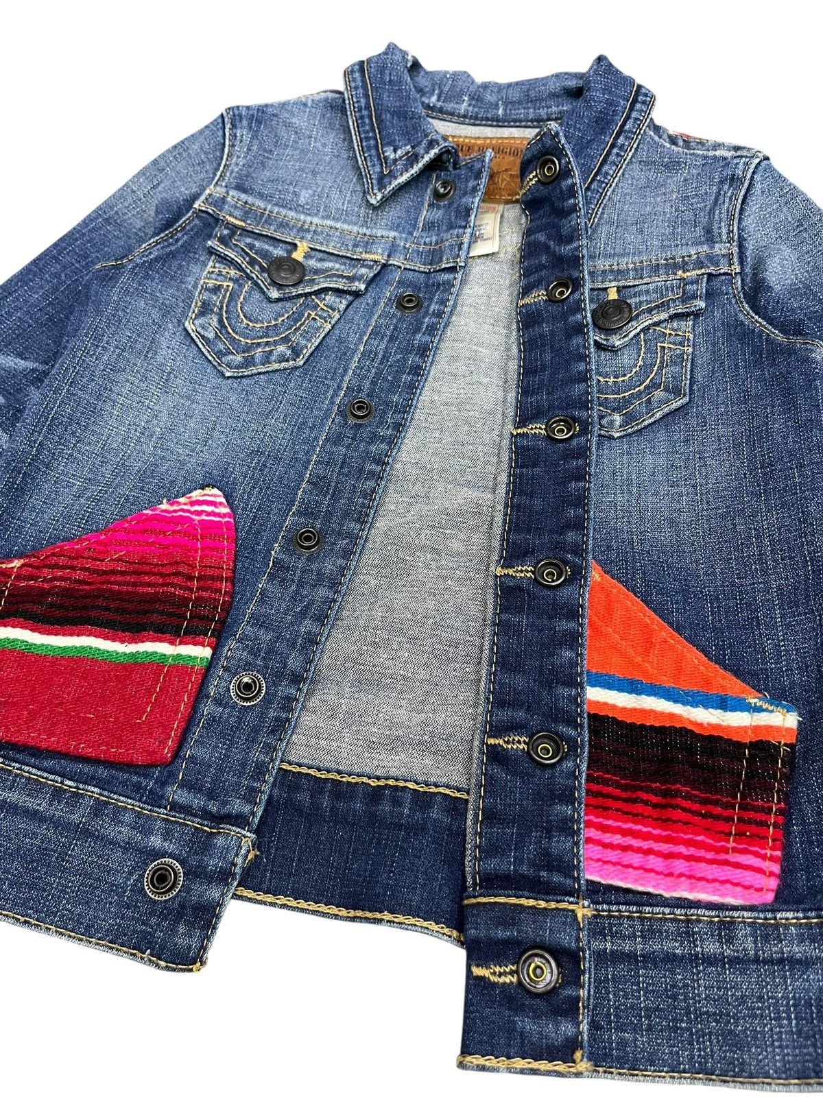 True Religion 🔥TRUE RELIGION KIDS SERAPE CUSTOM DENIM JACKET Size US XXS / EU 40 - 9 Thumbnail