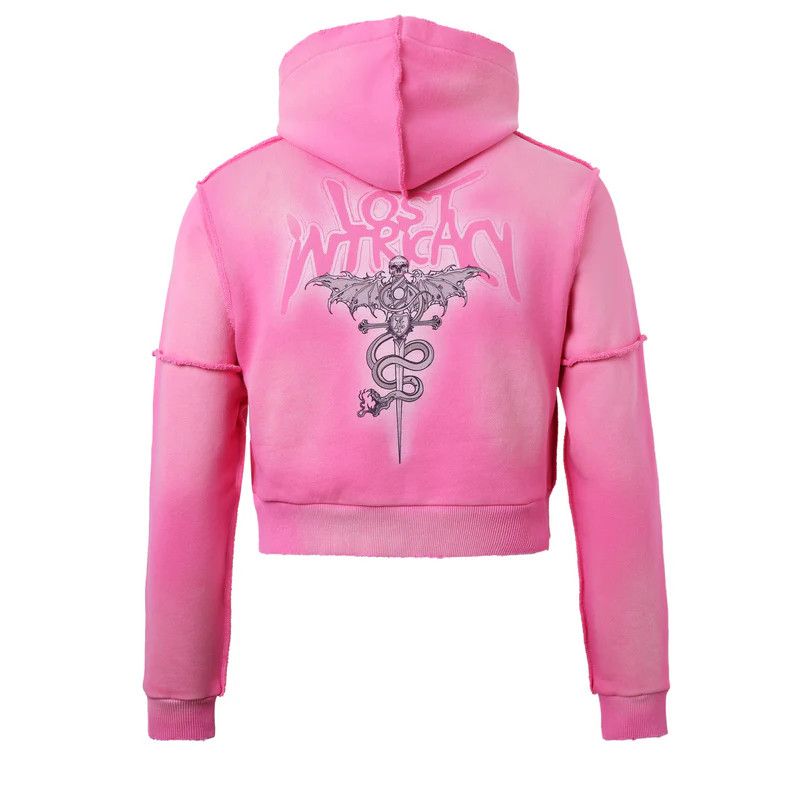 Other Lost Intricacy Hoodie Pink Rhinestone Women's Size XL / US 12-14 / IT 48-50 - 2 Thumbnail