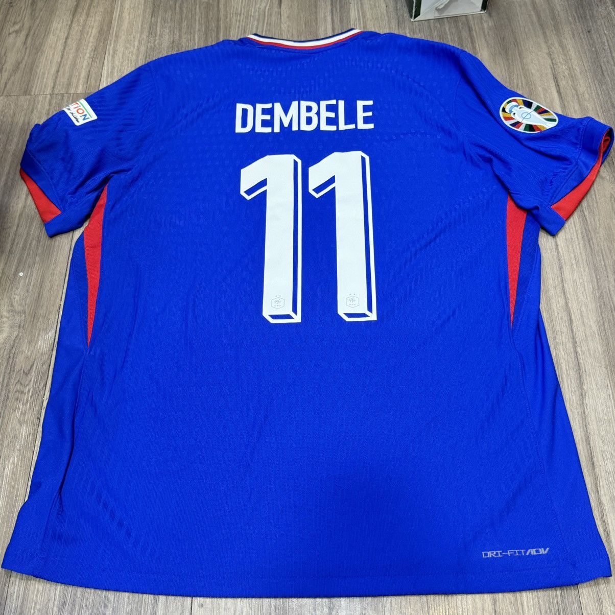 Adidas France Euro 2024 player issue home shirt #11 Dembele (Bnwt) Size US XL / EU 56 / 4 - 2 Thumbnail
