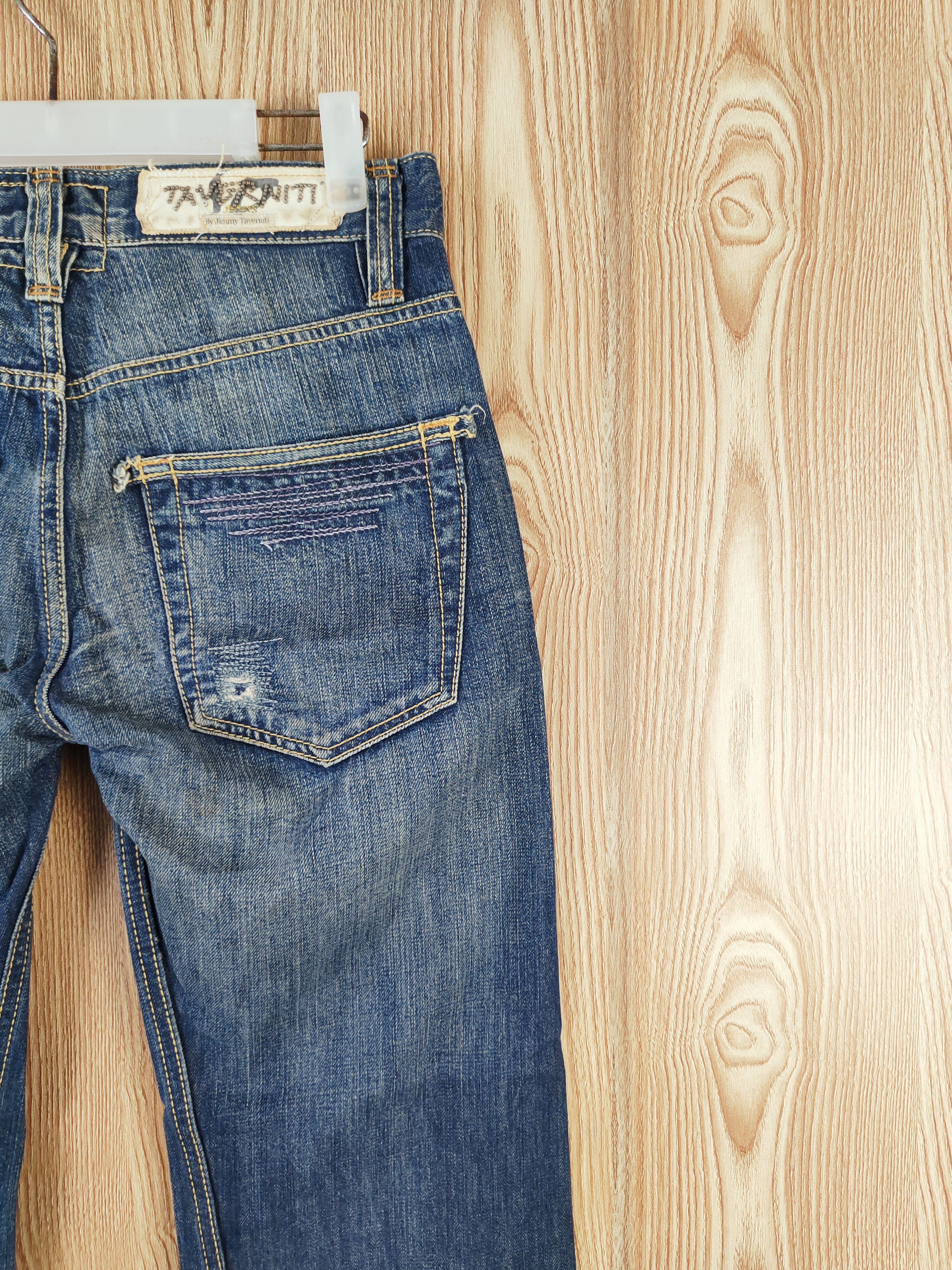 Taverniti Taverniti Dark Blue Distressed Ripped Jeans #W387 Size 28" / US 6 / IT 42 - 12 Thumbnail