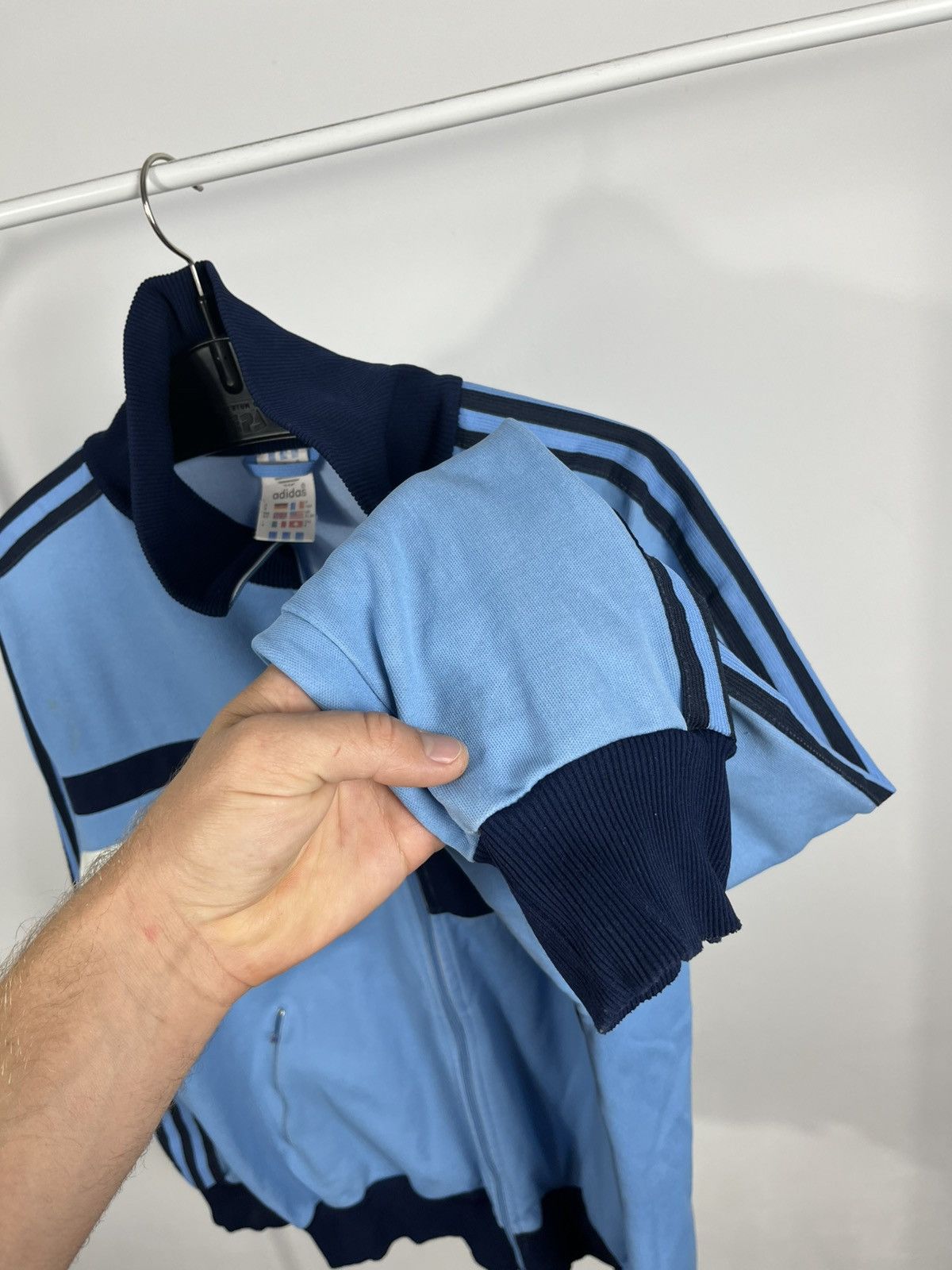 Adidas Vintage Adidas Track Jacket Blue Made in Yugoslavia XL Size US XL / EU 56 / 4 - 11 Thumbnail