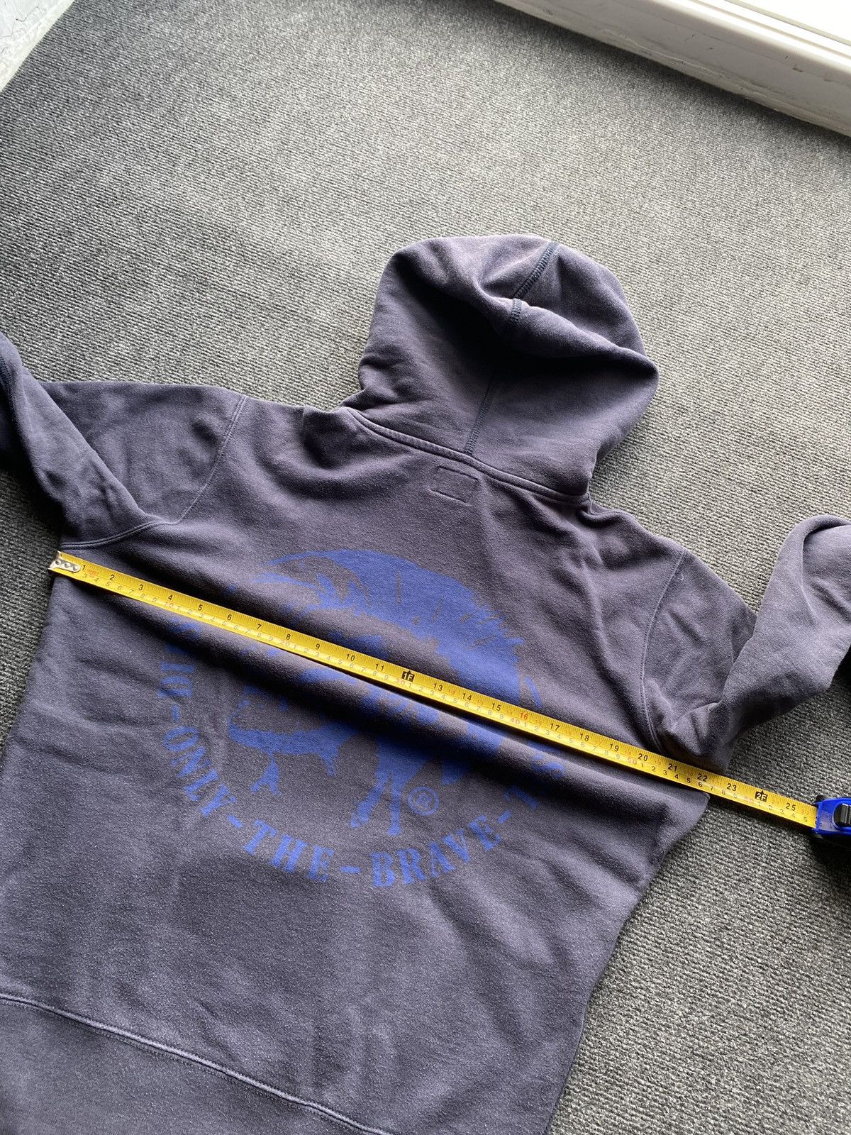 Diesel 🔥Opium Punk Diesel faded washed blue gothic hoodie head logo Size US S / EU 44-46 / 1 - 8 Thumbnail