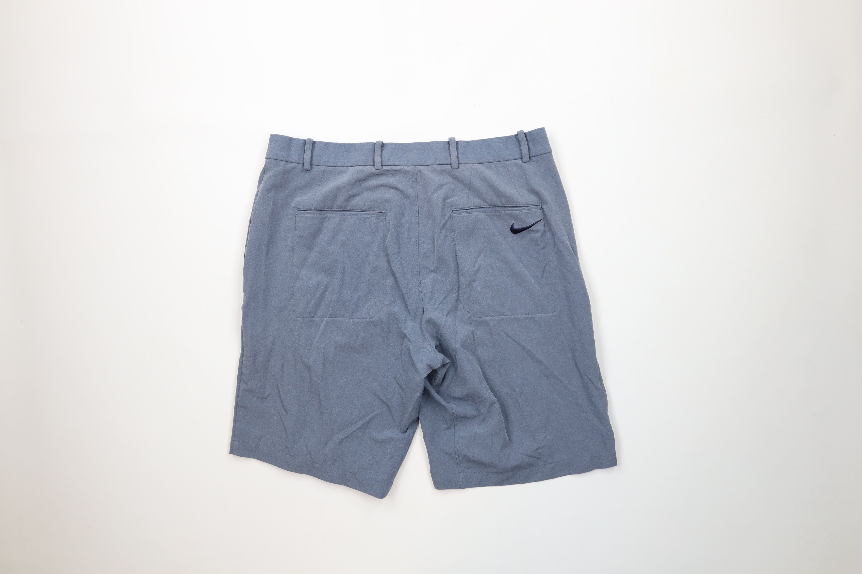 Nike × Vintage Nike Dri-Fit Chambray Front Stretch Tech Golf Chino Shorts Size US 35 - 5 Thumbnail