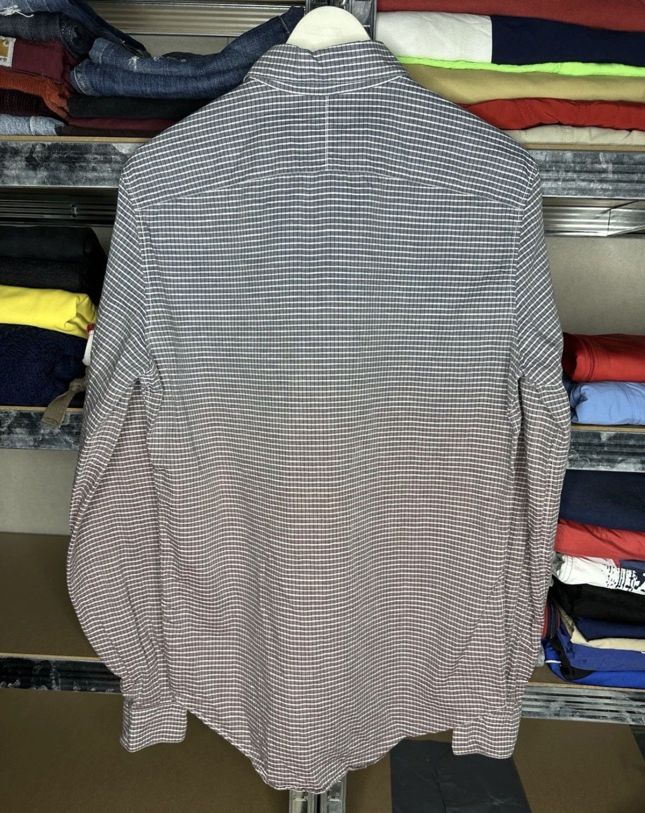 Louis Vuitton Louis Vuitton Gradient Check Shirt Long Sleeve Button Up Size US M / EU 48-50 / 2 - 3 Thumbnail
