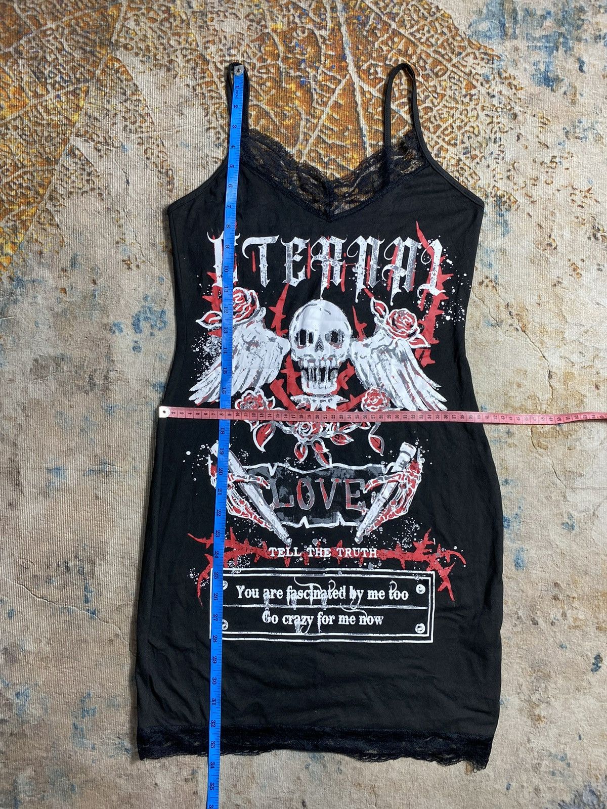 If Six Was Nine × Japanese Brand × Vintage ETERNAL SKULL ROSE PUNK Romwe DRESS Size M / US 6-8 / IT 42-44 - 6 Thumbnail