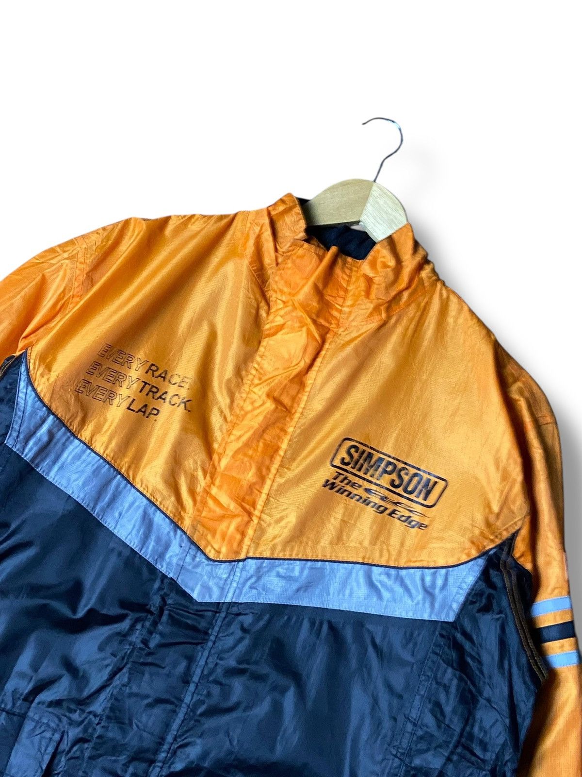Japanese Brand Simpson Color Block Racing Windbreaker Jacket (161) Size US L / EU 52-54 / 3 - 5 Thumbnail