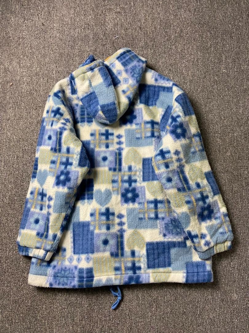 Japanese Brand LILIPET Brand Patterned Fleece Hoodie Jacket (191) Size US M / EU 48-50 / 2 - 2 Thumbnail