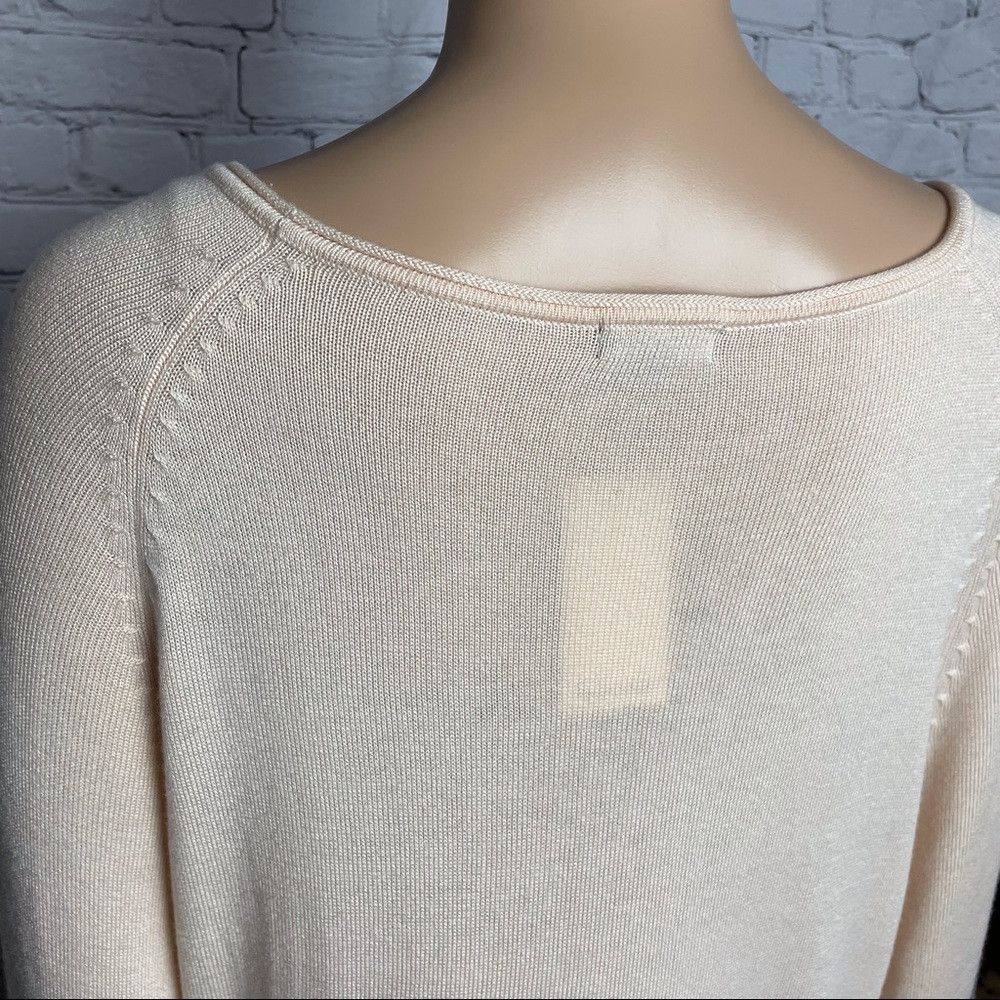 Splendid NWT New $128 Splendid Cashmere Blend Ruffle Sleeve Pullover Size L / US 10 / IT 46 - 9 Thumbnail