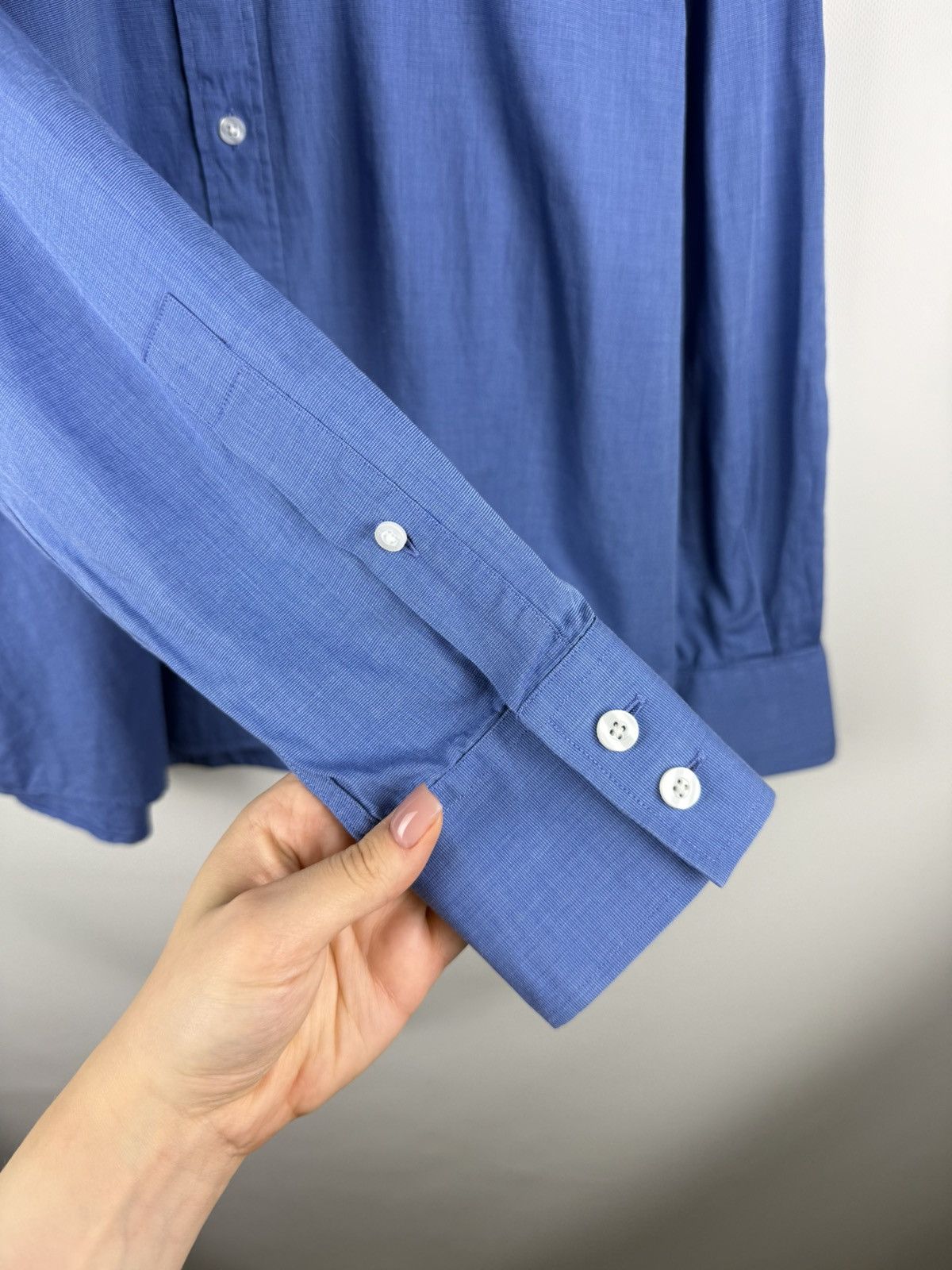 Yves Saint Laurent VTG 90s Yves Saint Laurent Men’s Long Sleeve Button Up Shirt Size US XL / EU 56 / 4 - 10 Thumbnail