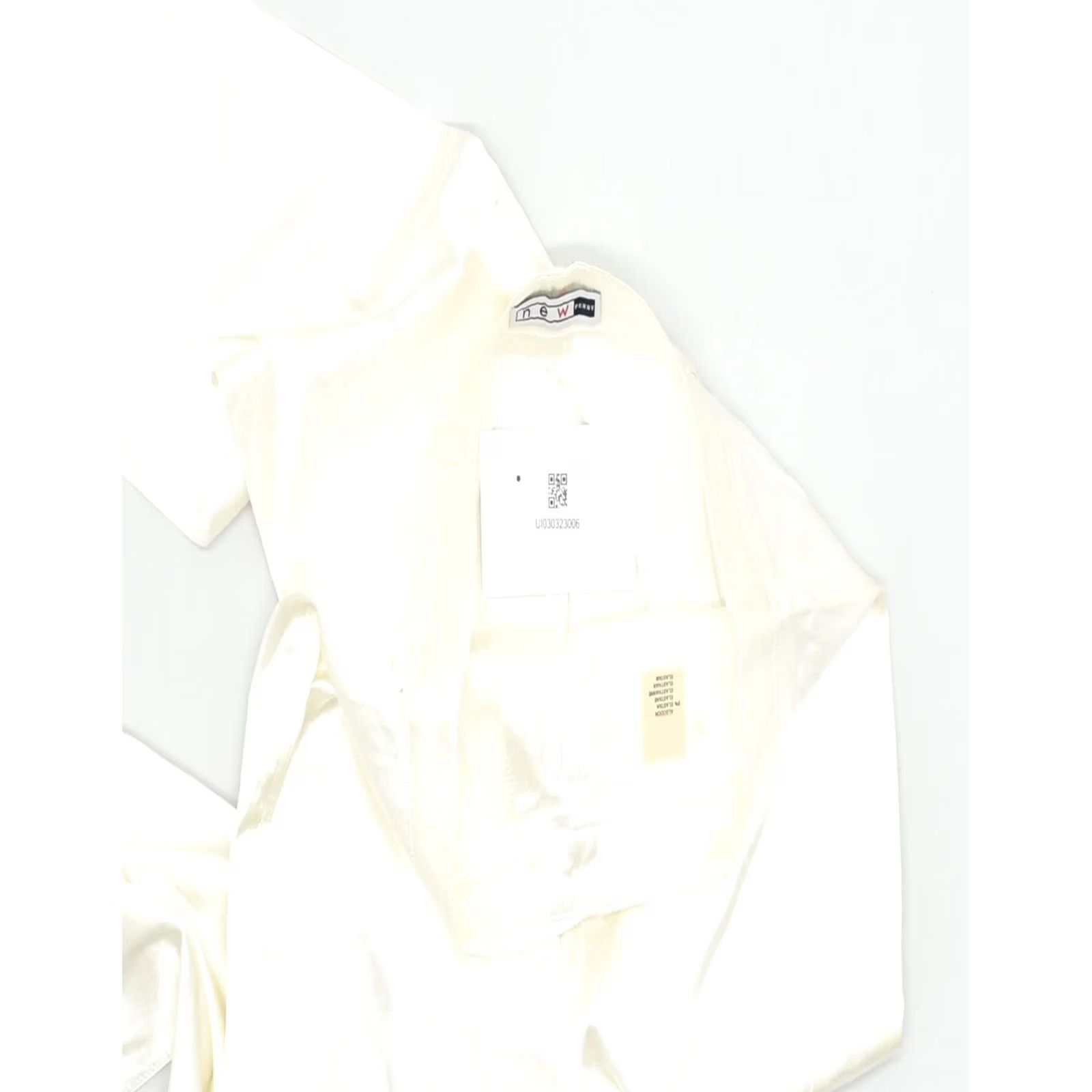 Vintage NEW PENNY Womens High Waist Slim Casual Trousers UK 10 Small W25 L30 White Size 32" / US 10 / IT 46 - 3 Thumbnail