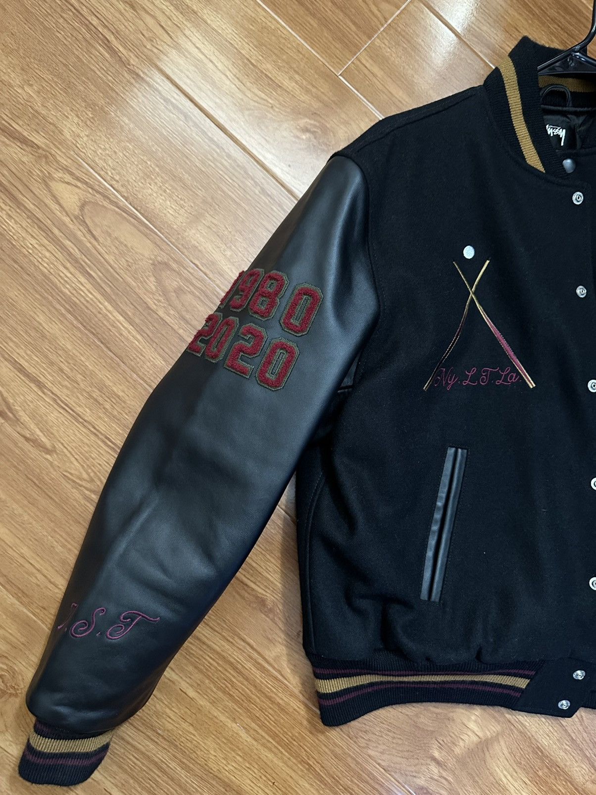Stussy Stussy 40th Anniversary Varsity Jacket ‘Black’ Size US M / EU 48-50 / 2 - 6 Thumbnail