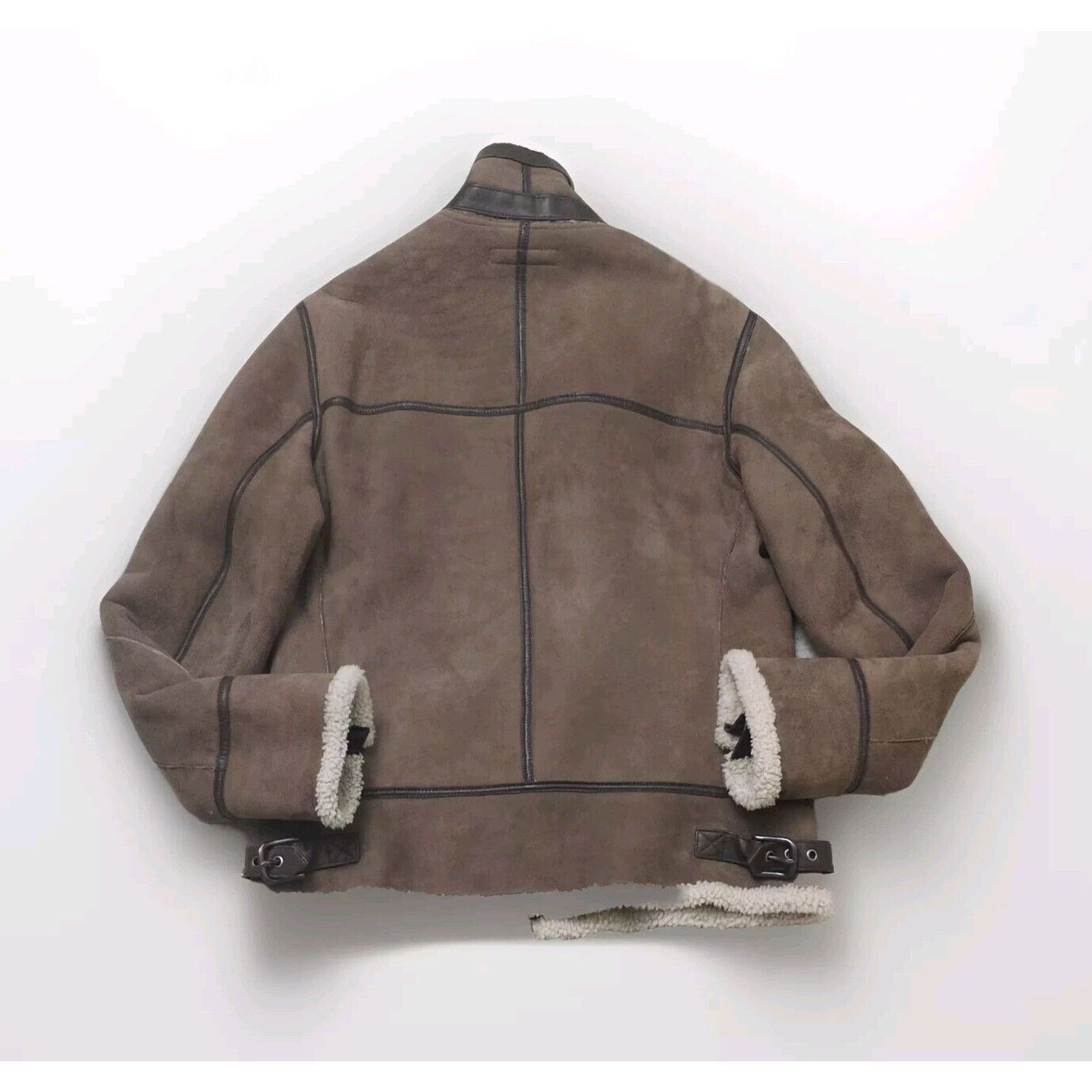 Rag & Bone Rag & Bone Vintage Shearling Lamb Suede Bomber Sz 40 $2295 Size US XXS / EU 40 - 2 Thumbnail