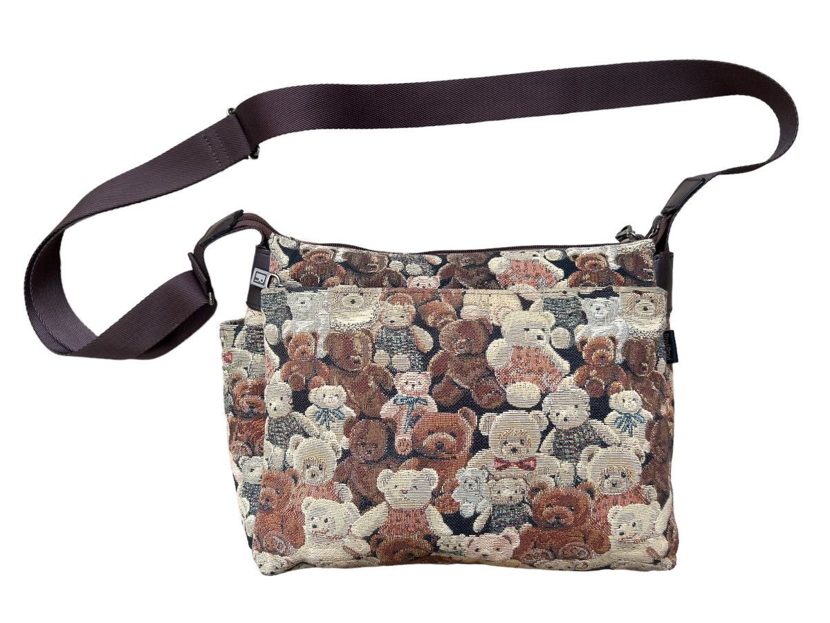 Japanese Brand Vintage Yamatoya Tokyo Ravi Ravi Jacquard Bears Sling Bag Size ONE SIZE - 6 Thumbnail