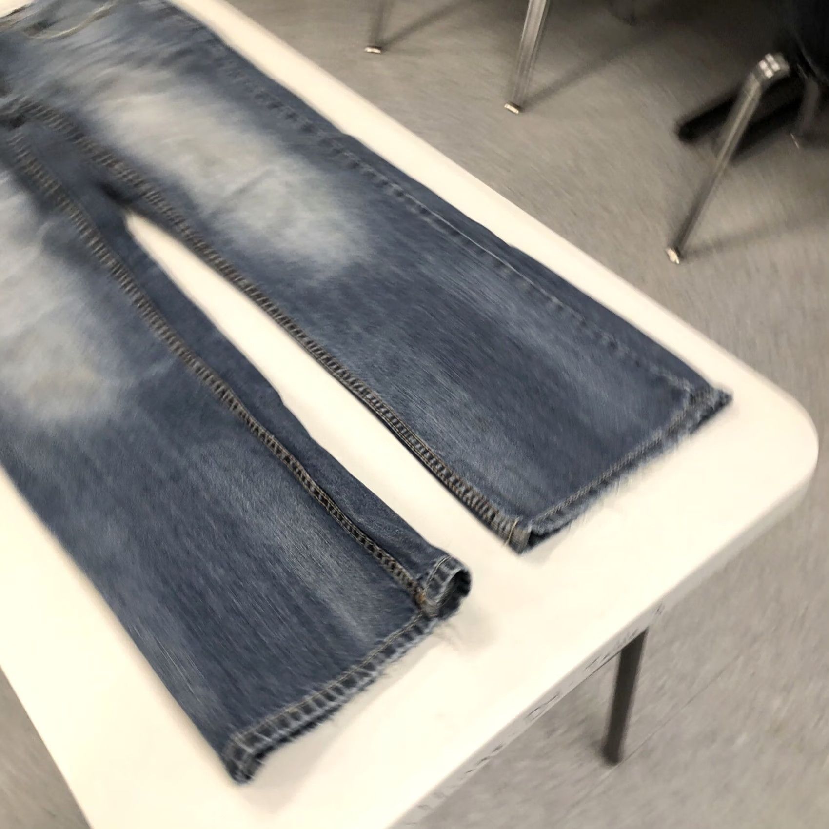 Denime Axel Mens Griswold Slim Straight Leg Denim Jeans Med Wash Size 36x31 Size US 36 / EU 52 - 3 Thumbnail