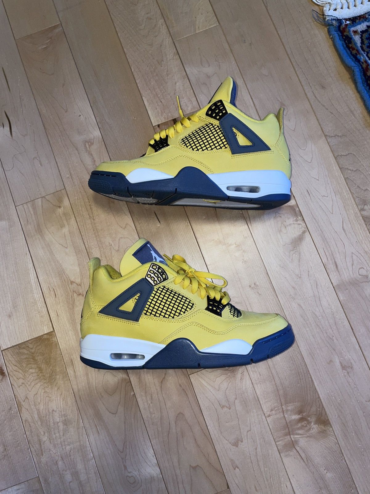 image of Jordan Brand Lightning 4 Shoes in Yellow, Men's (Size 9)