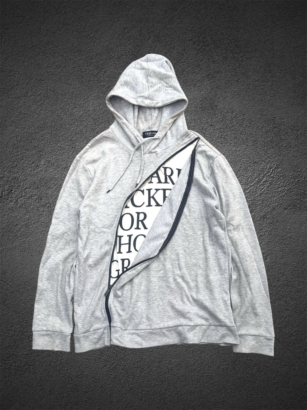 Le Grande Bleu (L.G.B.) Layared Hoodie Astmmetrical Zipper Hoodie Japanese Tbjeans Size US L / EU 52-54 / 3 - 1 Thumbnail