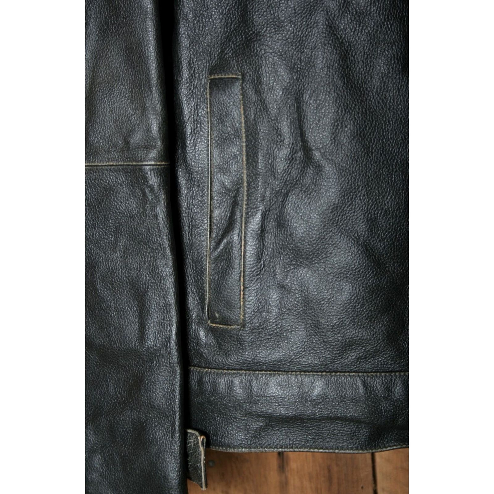 Vintage Decoded Brown Leather Fleece Lined Motorcycle Jacket Men's XL Size Brown Leather Jacket Mens XL Decoded Motorcycle Jacket Size US XL / EU 56 / 4 - 4 Thumbnail