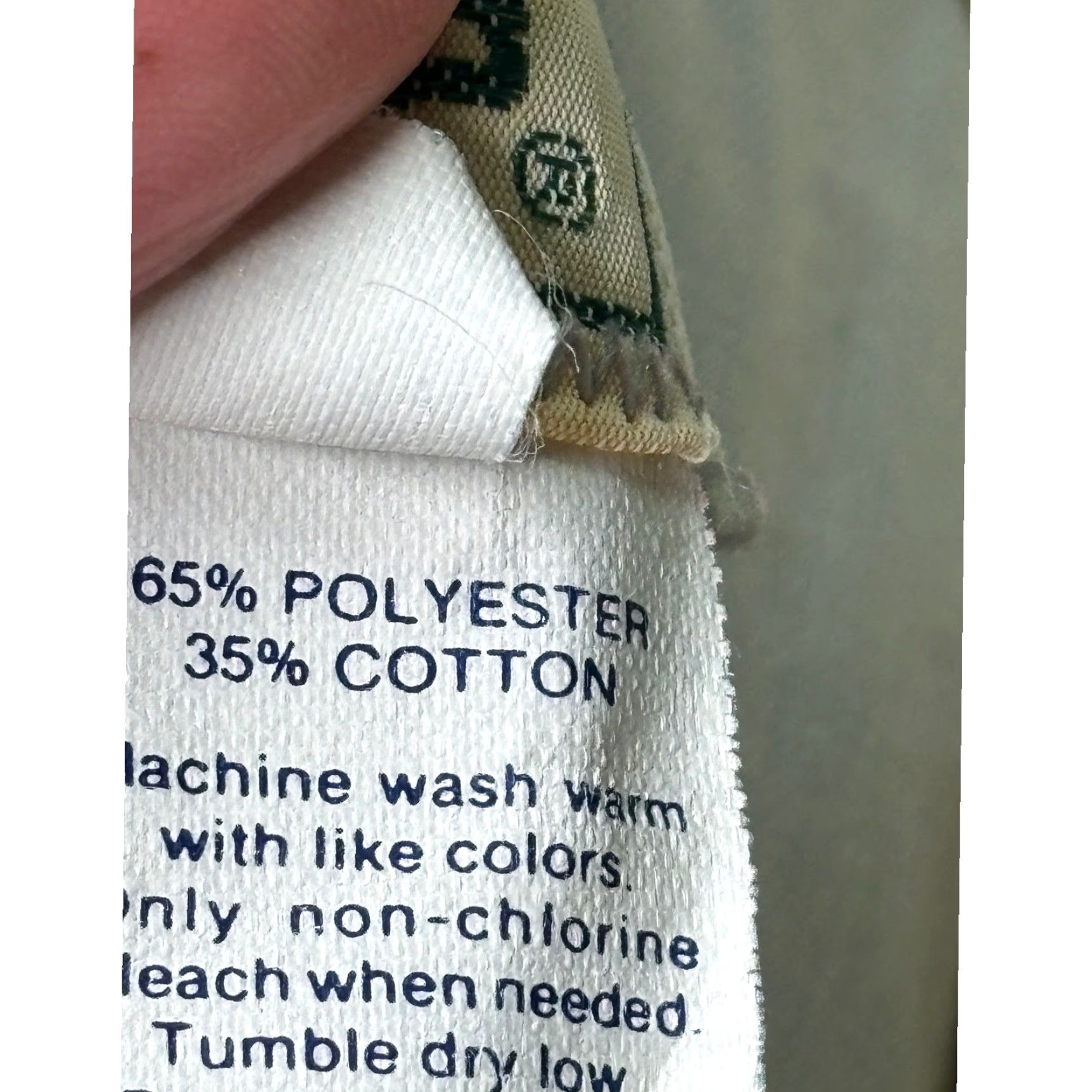 Vintage VINTAGE LL Bean Chino Pants 38x28 Khaki Tan Beige 90s Mens Straight Flat Front Workwear Casual USA Size US 38 / EU 54 - 7 Thumbnail
