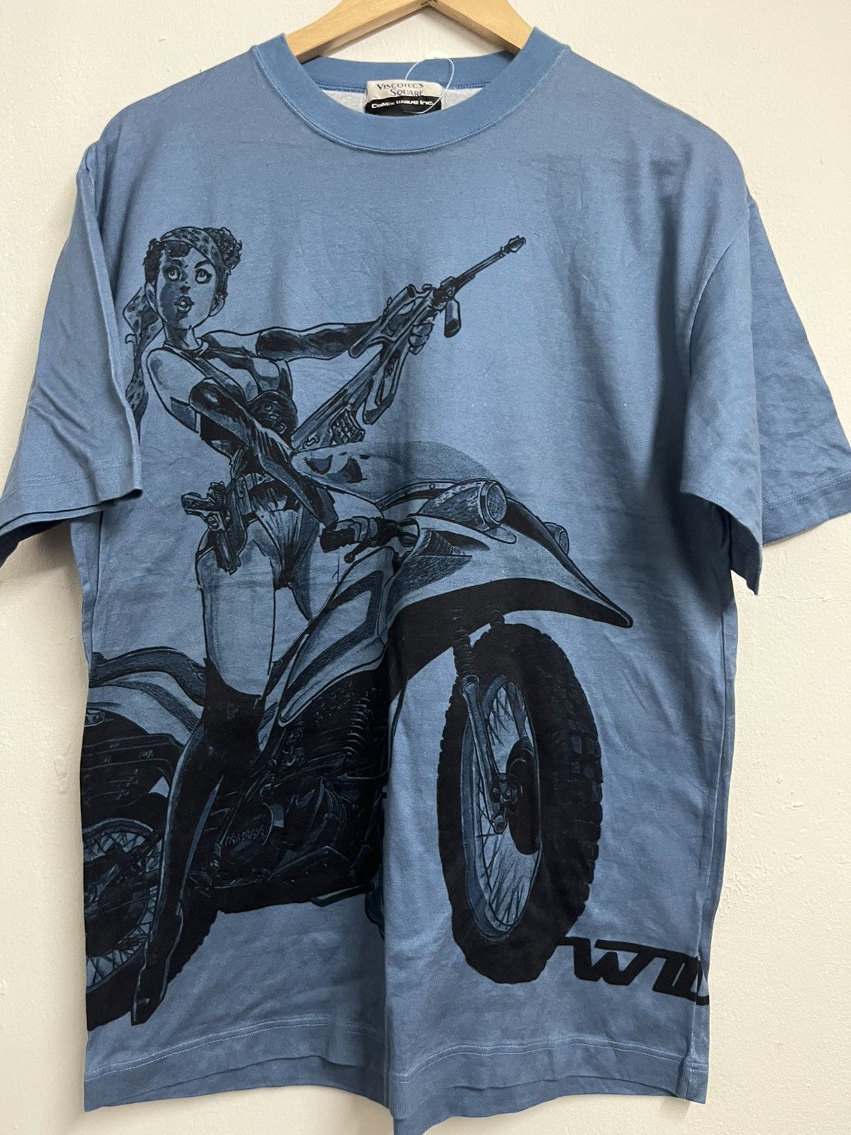 Anime 💥Y2K 2000s WILD SEVEN Sexy Girl Anime Comic Wave Inc Tee Size US L / EU 52-54 / 3 - 1 Thumbnail