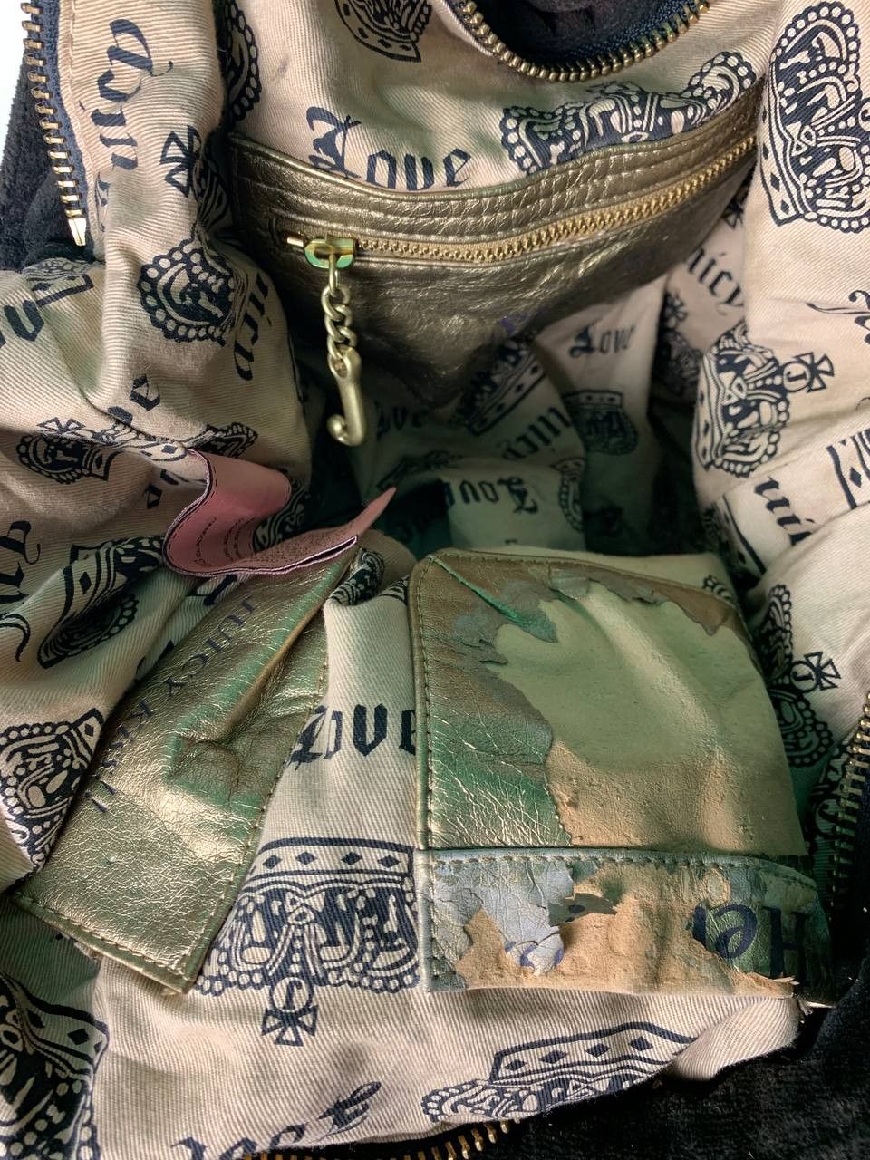 Juicy Couture VINTAGE Streetwear Y2K VELOUR JUICY COUTURE 2000s BAG Size ONE SIZE - 12 Thumbnail