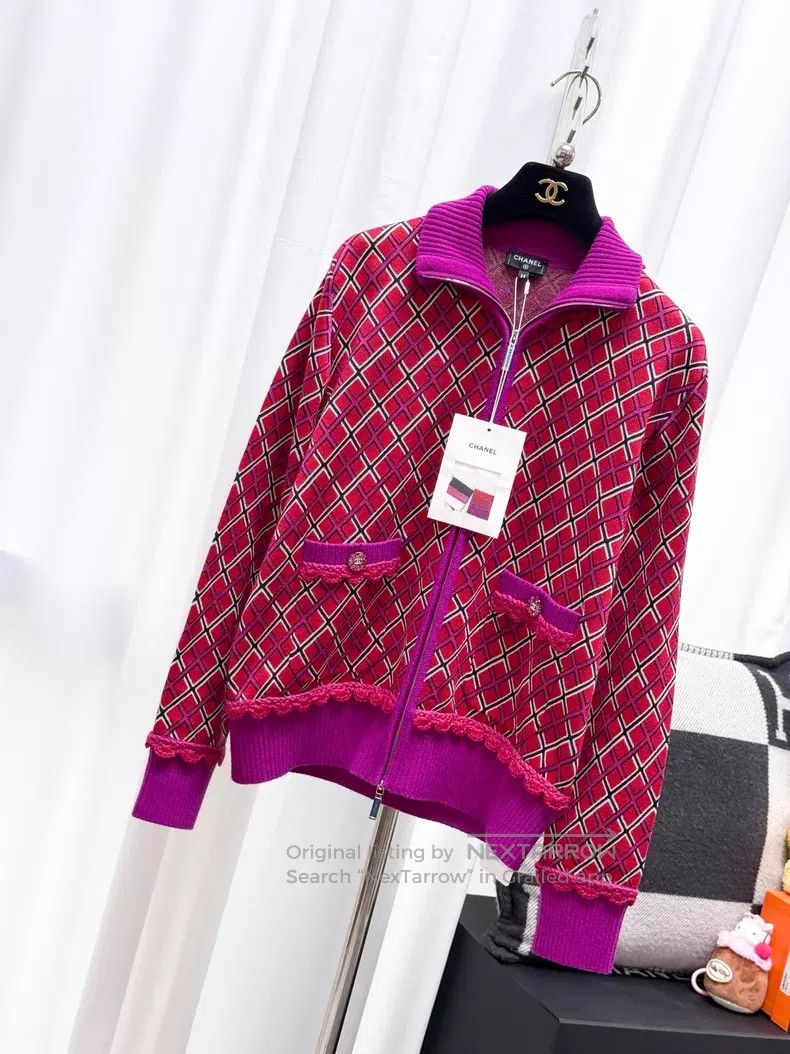 Chanel Chanel A plaid lapel coat Size XS / US 0-2 / IT 36-38 - 2 Thumbnail