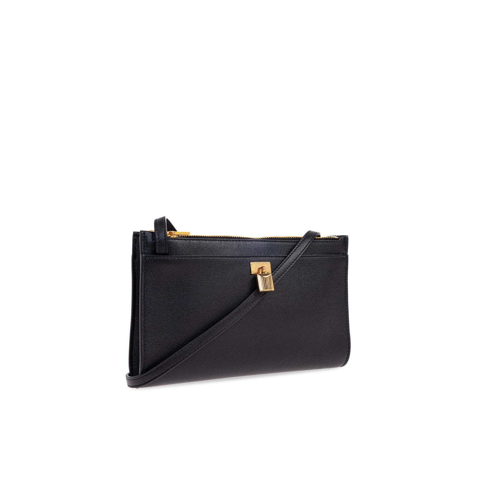 Balmain BALMAIN Black Grained Leather Shoulder Bag New & Authentic Size ONE SIZE - 3 Thumbnail