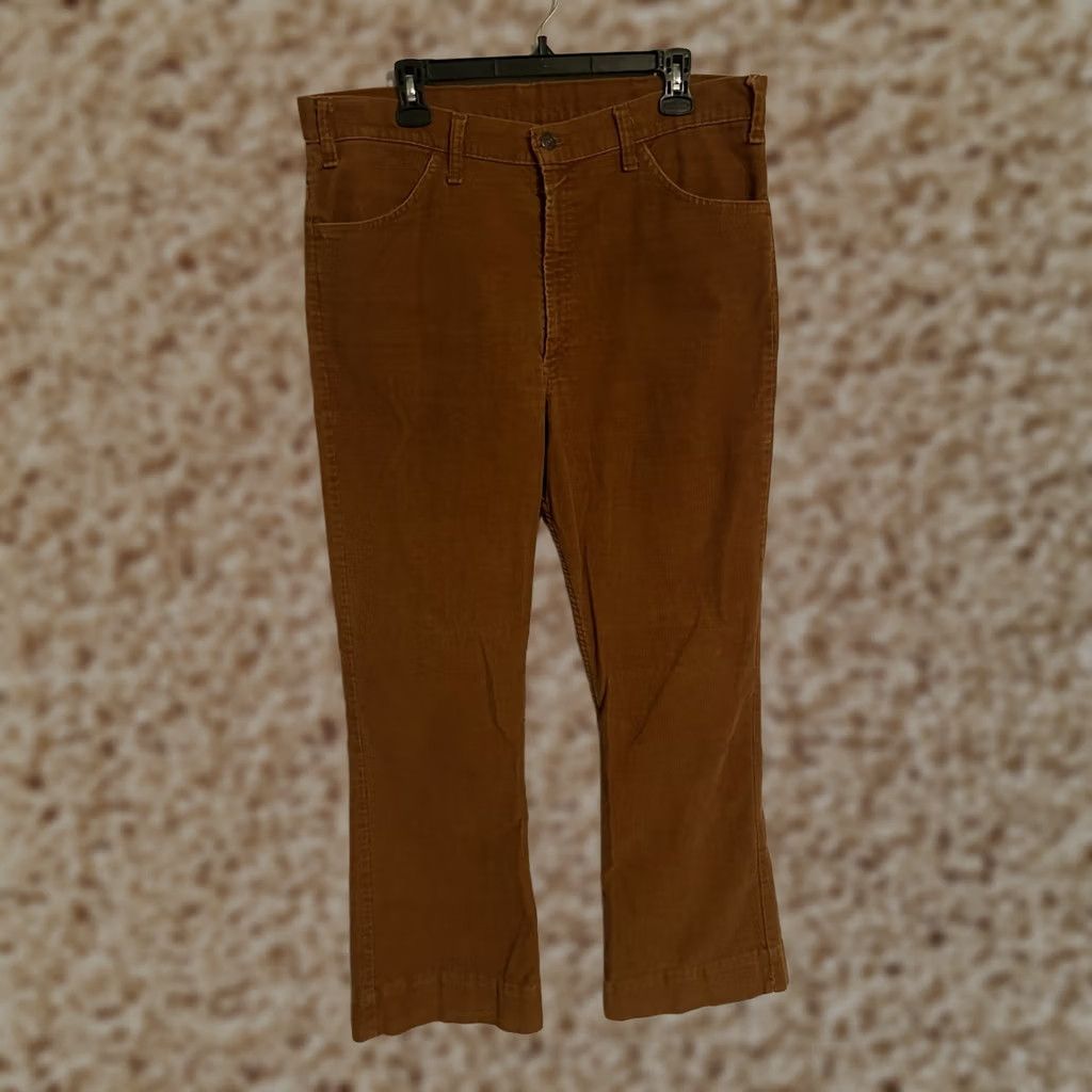 Levi's VINTAGE Levi's 507 Pants Brown Beige Corduroy Chino Bootcut Adult 38 31 80s Mens Size US 38 / EU 54 - 1 Thumbnail