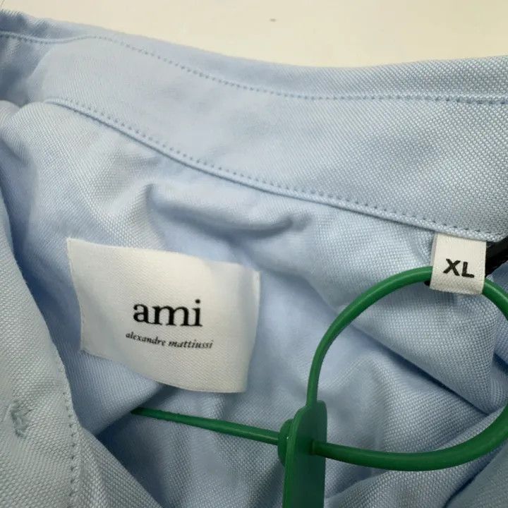 AMI AMIPARIS SS22 Candy Color Wrinkled Long Sleeve Shirt -2507 Size US XL / EU 56 / 4 - 2 Thumbnail